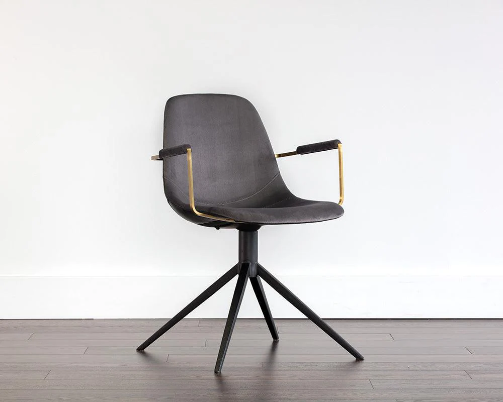 Cassius Swivel Dining Armchair - Image 10