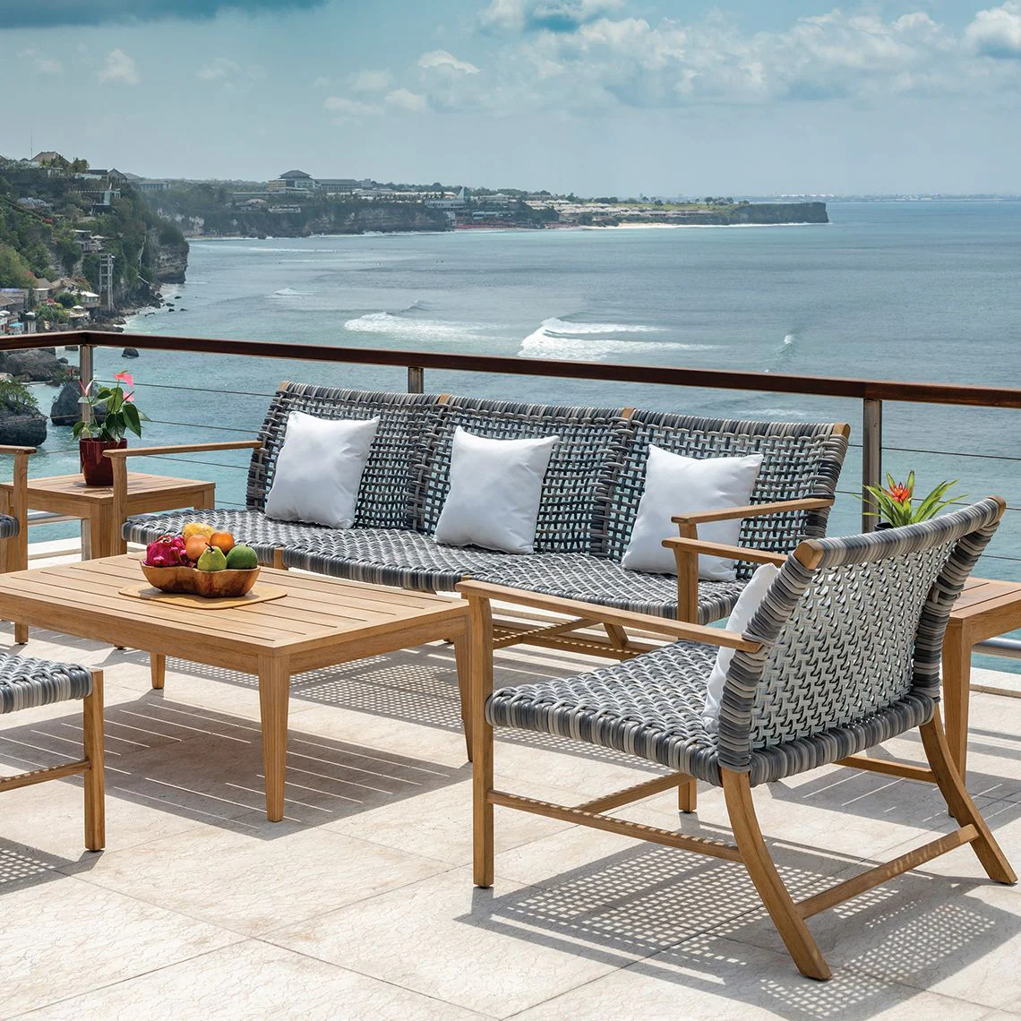 Catherine Club Sofa Teak - Image 2