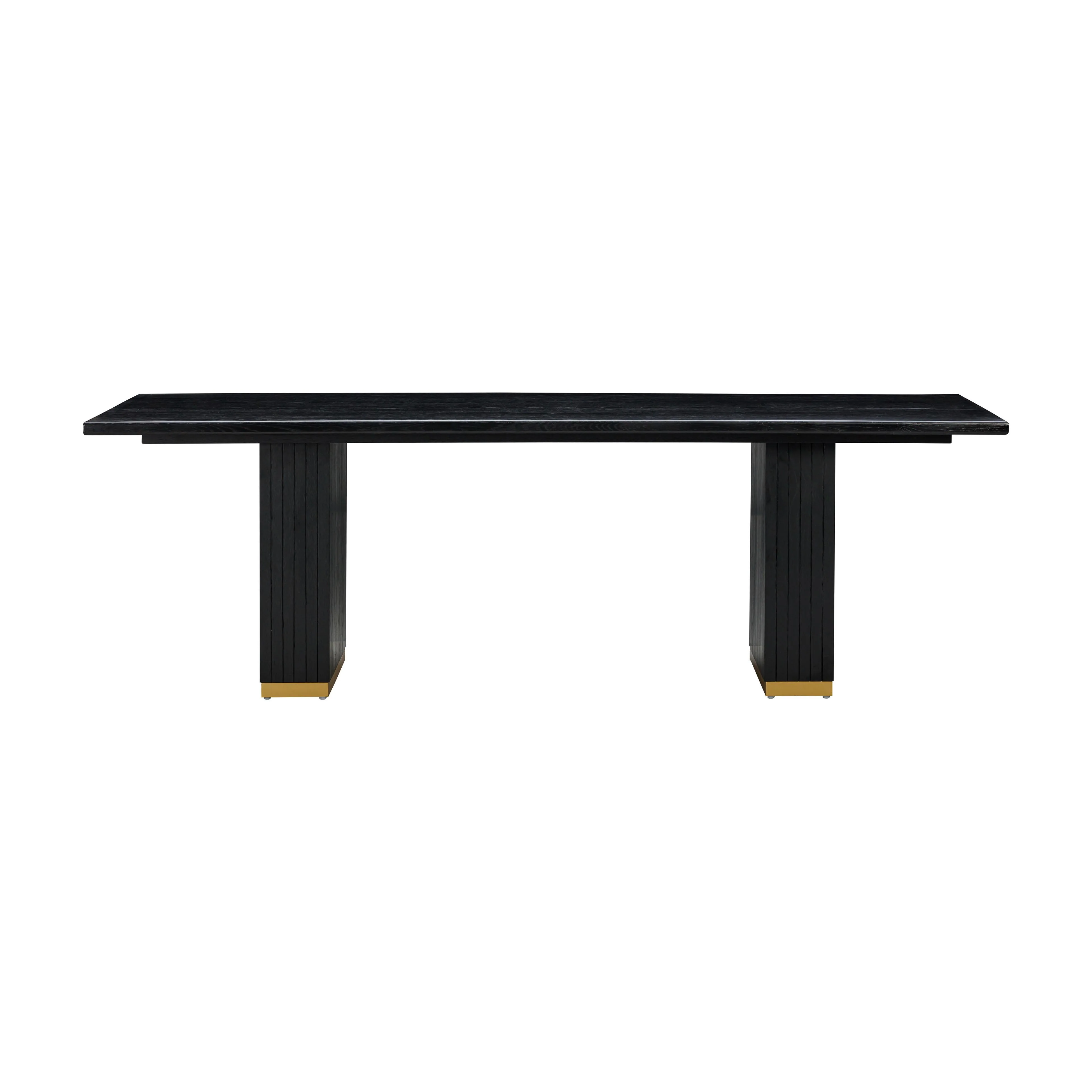 Chelsea Black Oak Rectangular Dining Table - Image 3