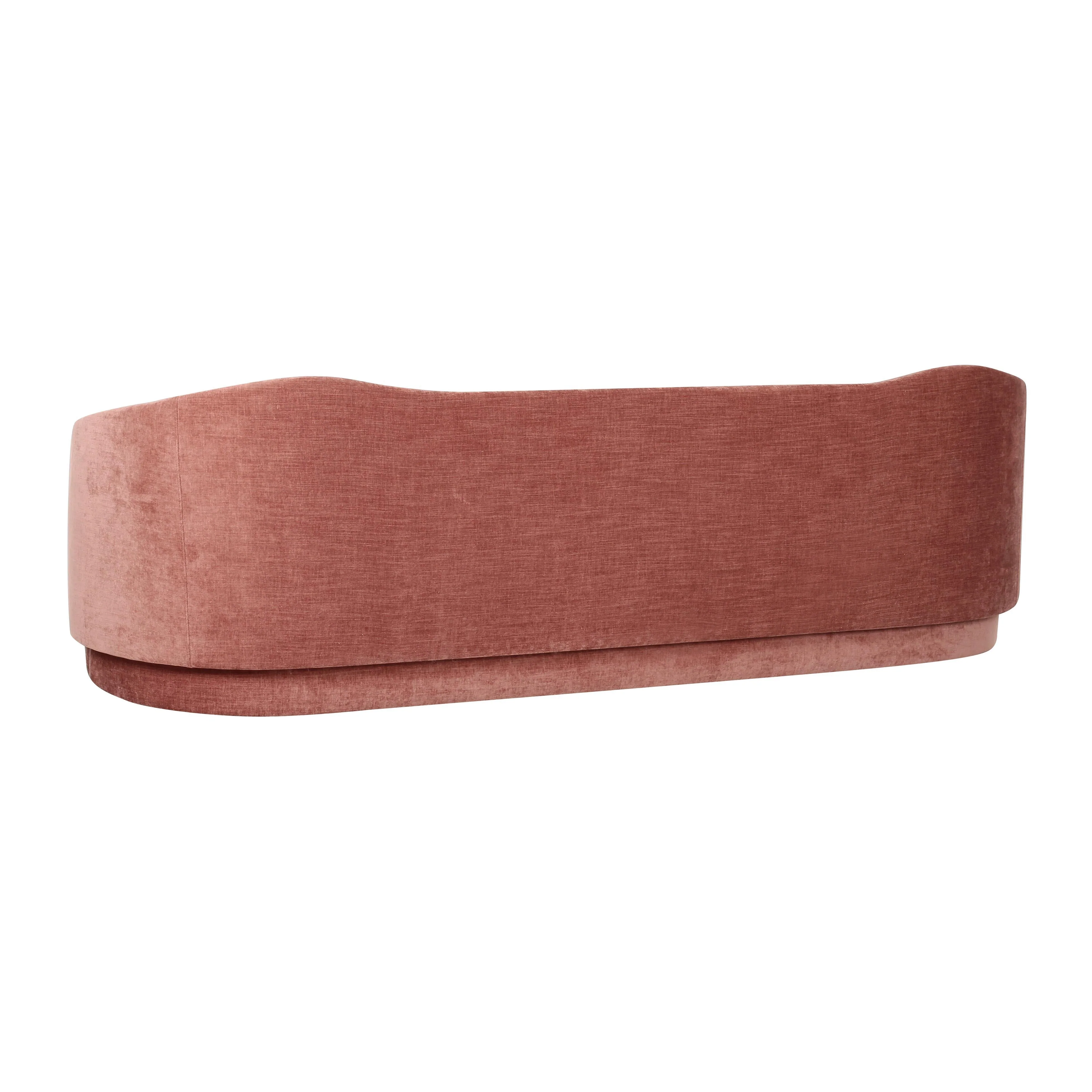 Circe 92.5" Performance Textured Velvet Sofa - Image 4