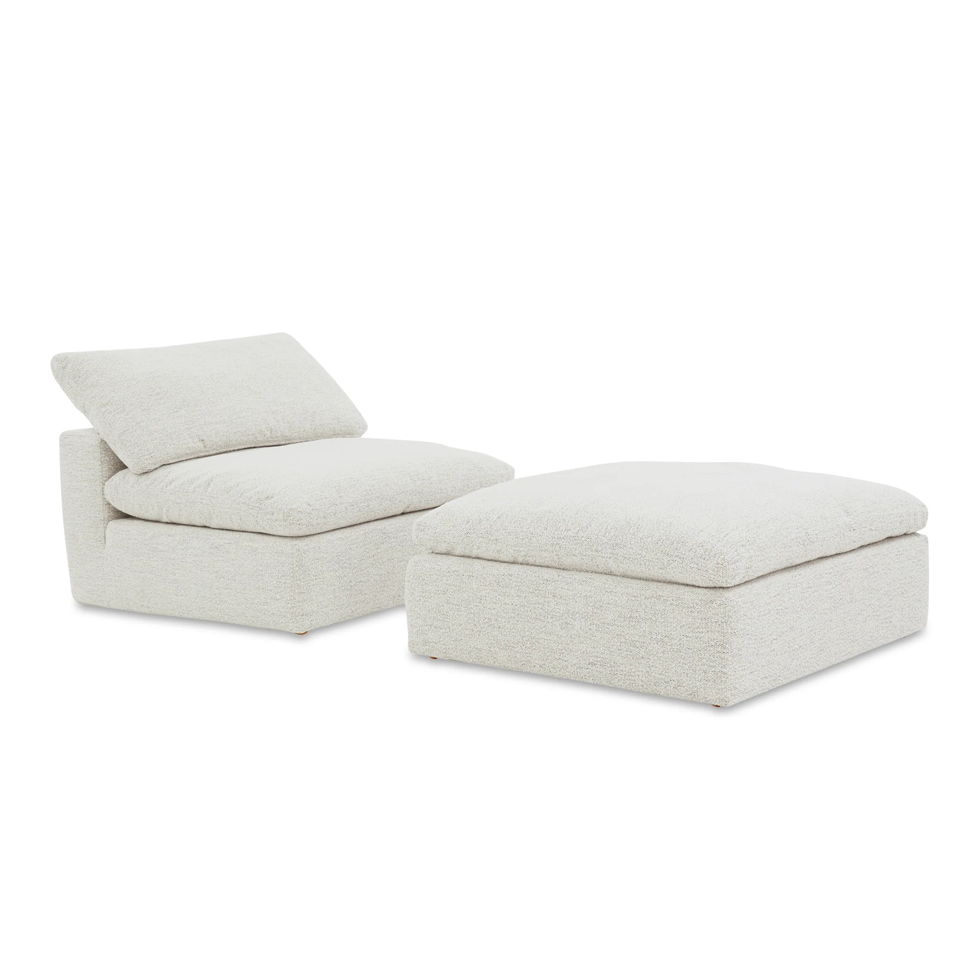Clay Slipper Chair Performance Fabric Coastside Sand - Image 8