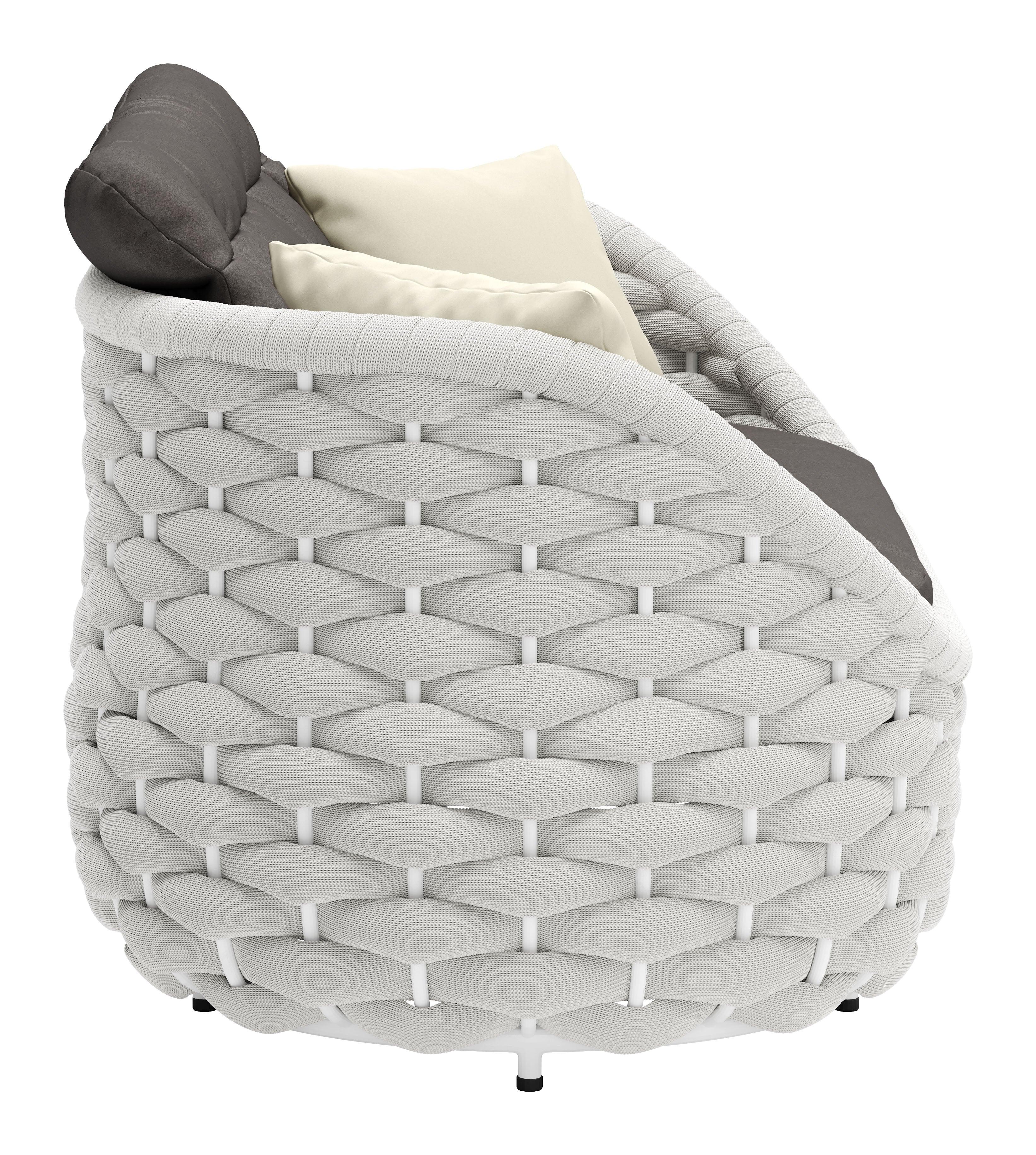 Coral Reef Loveseat Gray - Image 3