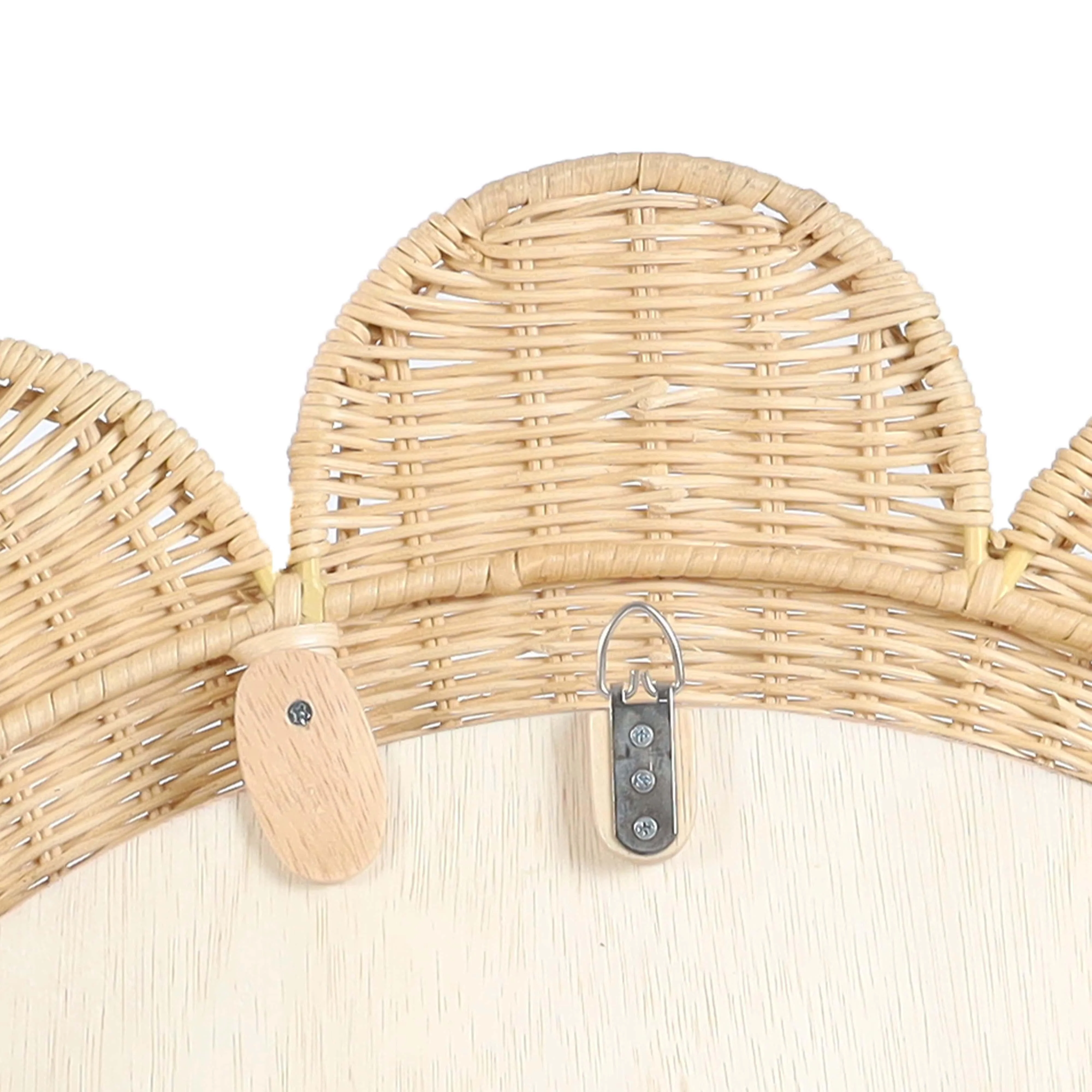 Coralie 33.4" Rattan Round Wall Mirror - Image 5