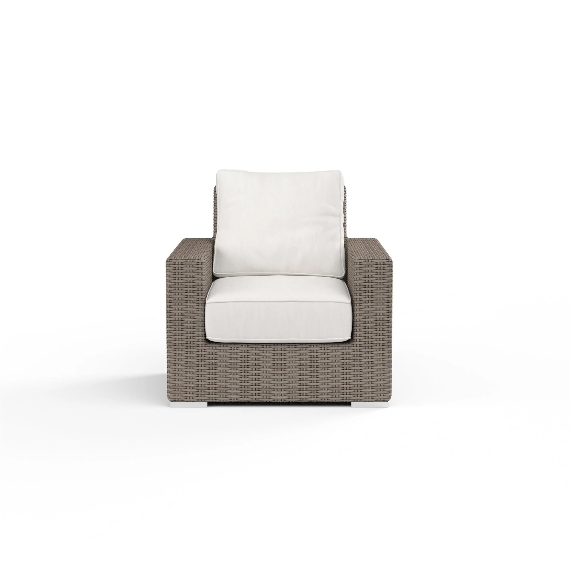 Coronado Club Chair in Canvas Flax w/ Self Welt - Image 5