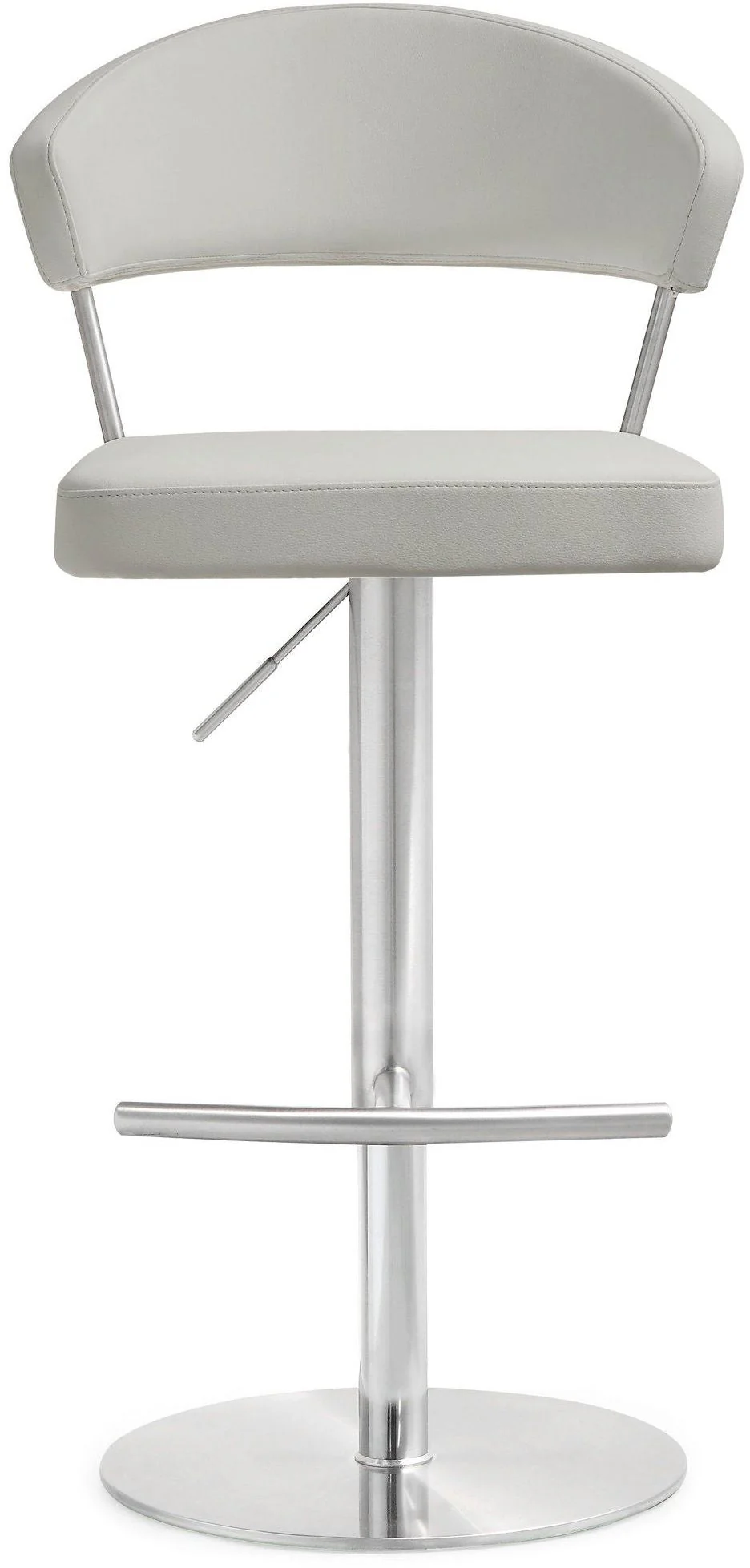 Cosmo Light Grey Stainless Steel Barstool - Image 3