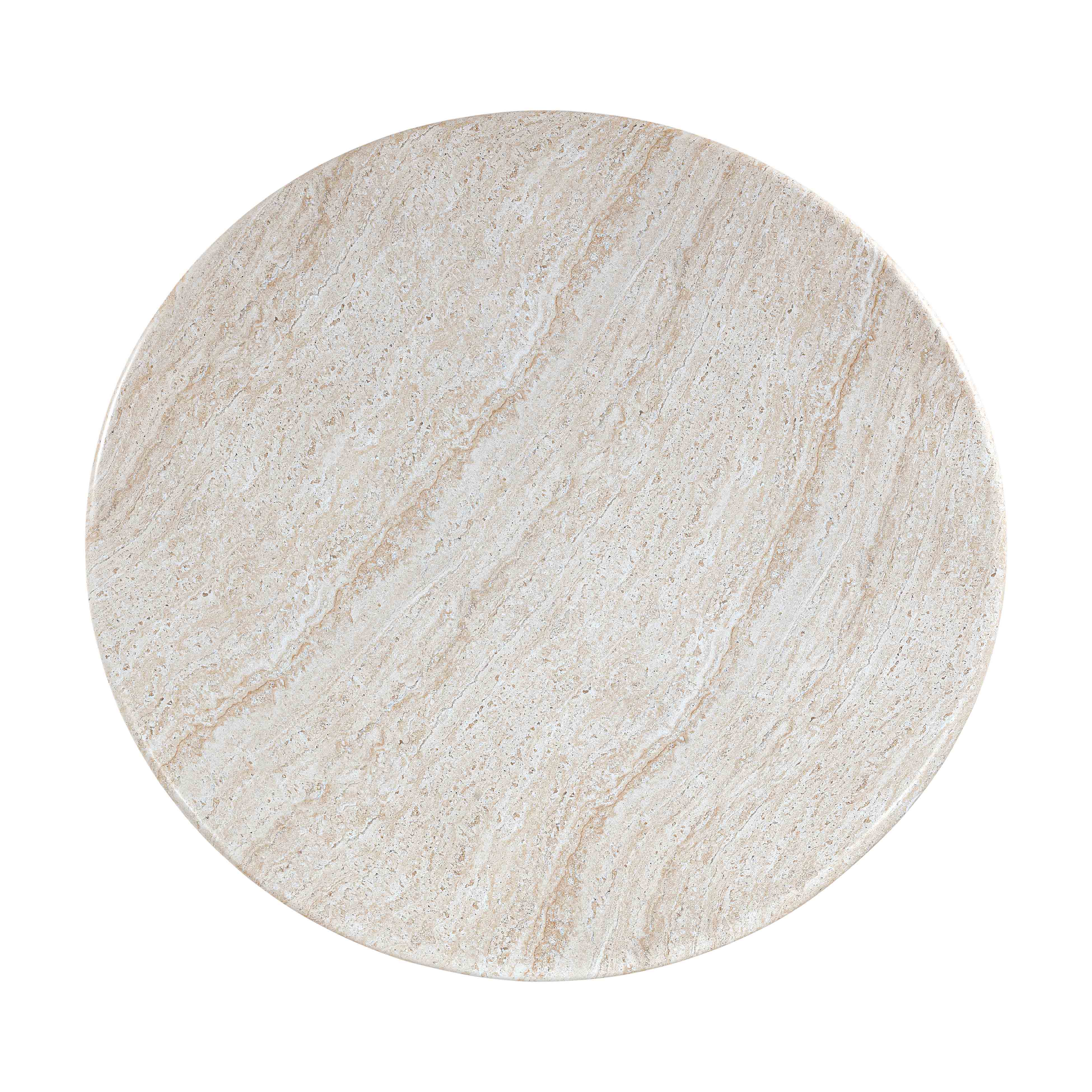 Cynthia Travertine Concrete Indoor / Outdoor 54" Round Dining Table - Image 5