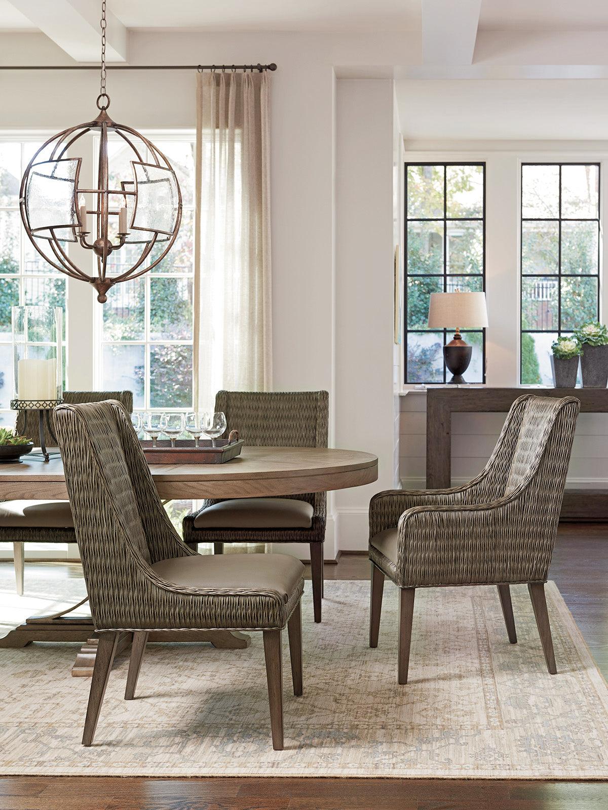 Cypress Point Brandon Woven Arm Chair - Set of 2 - Image 2