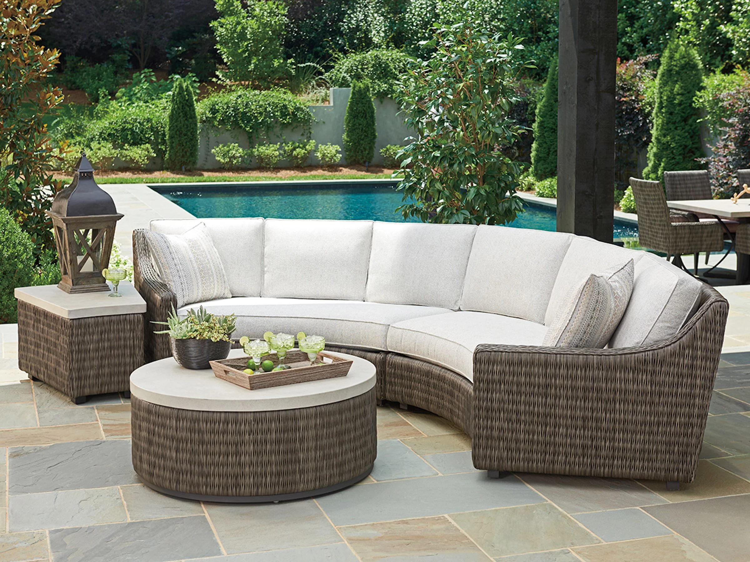 Cypress Point Ocean Terrace Raf Curved Sofa Frame - Image 4