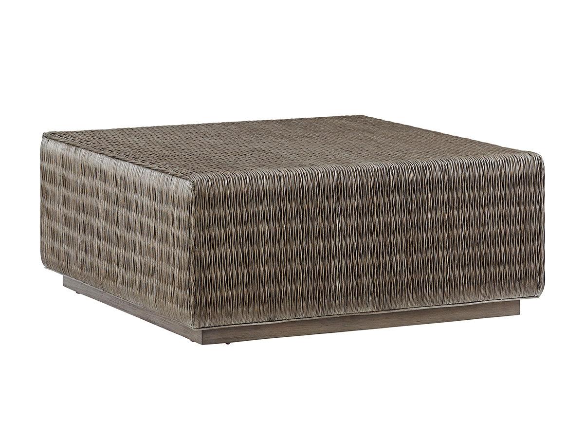 Cypress Point Seawatch Woven Cocktail Table