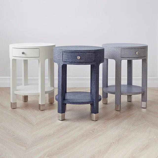 Dakota 1-Drawer Round Side Table - Image 8