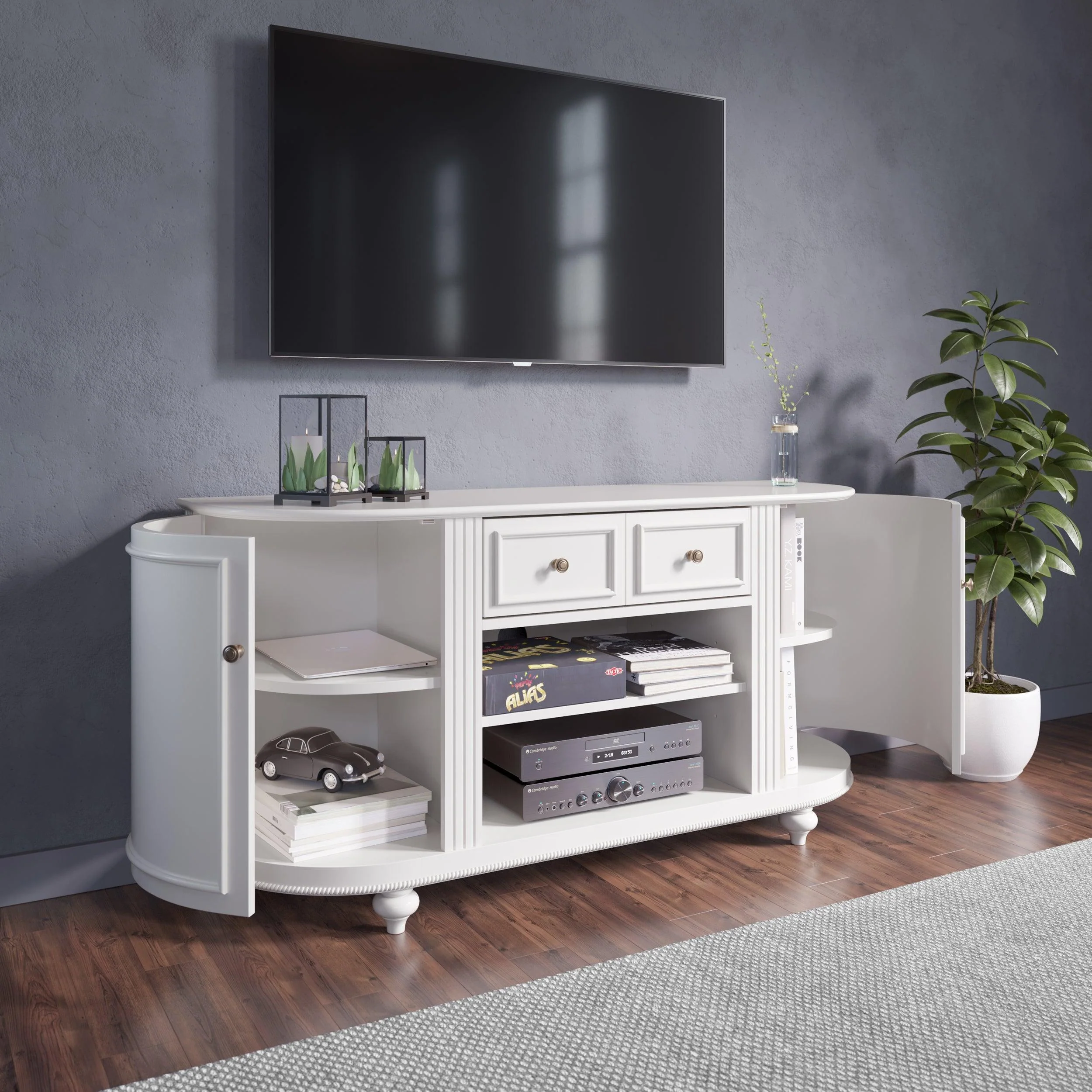 Dandridge White TV Stand - Image 5