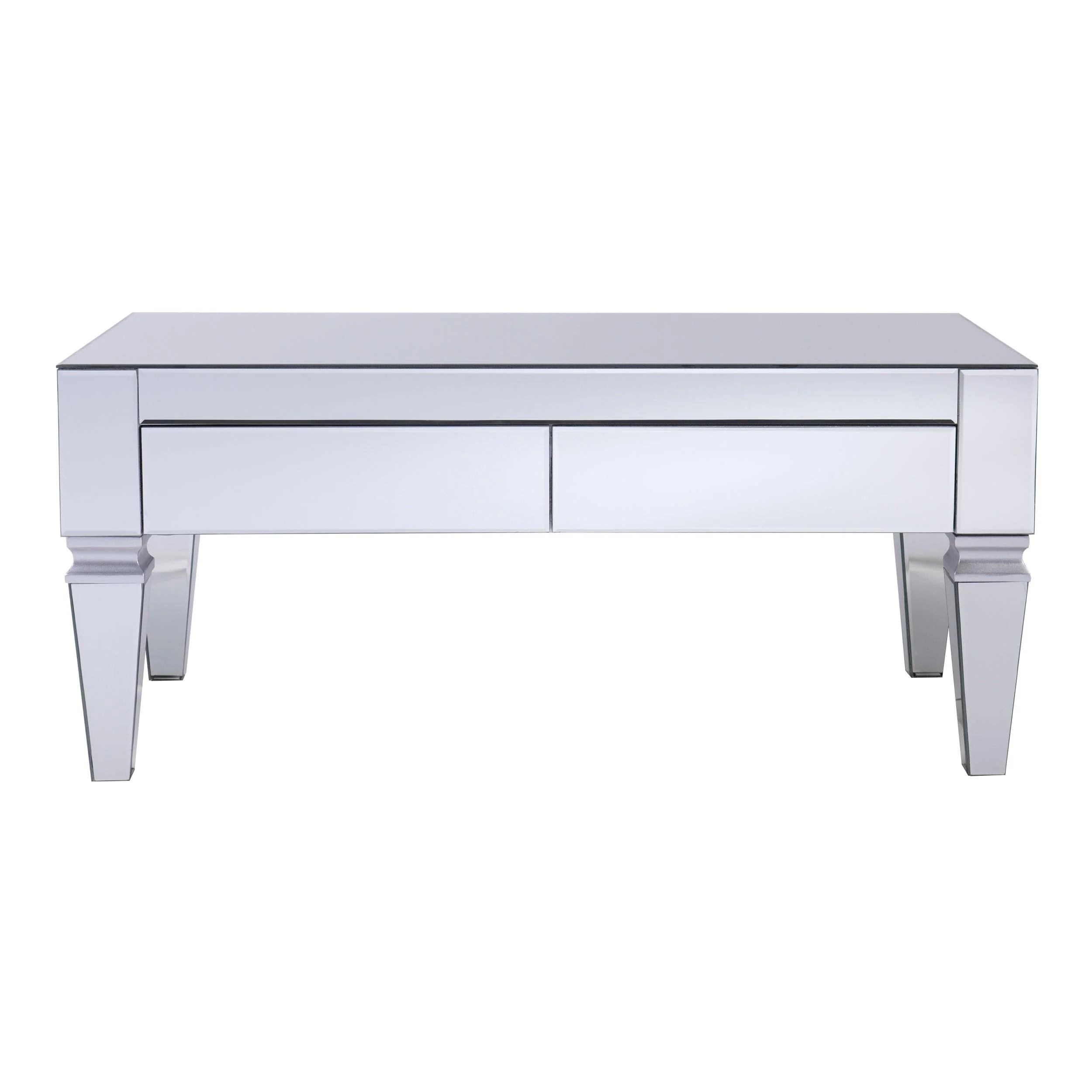 Darien Mirrored Coffee Table w/ Storage - Image 3