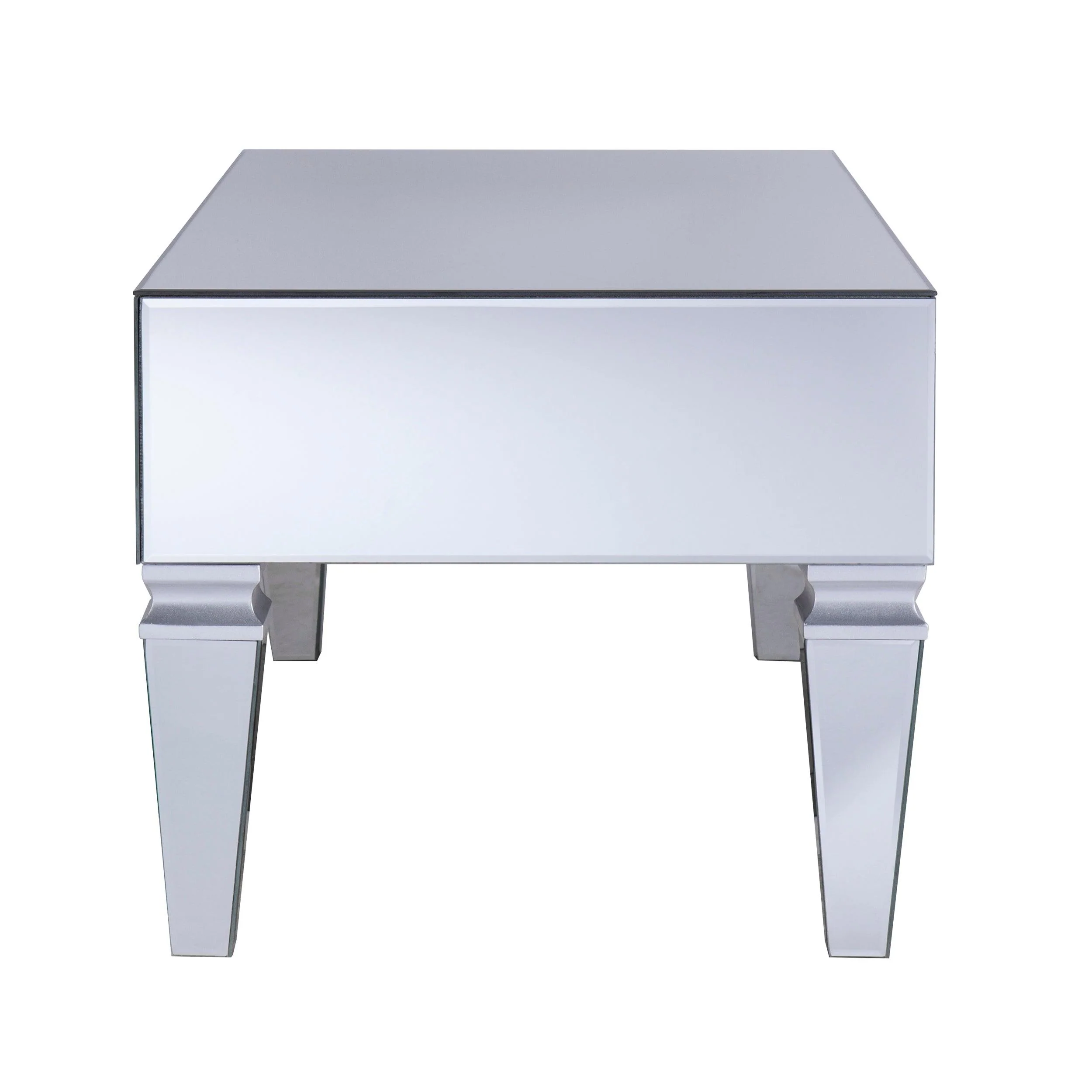 Darien Mirrored Coffee Table w/ Storage - Image 4