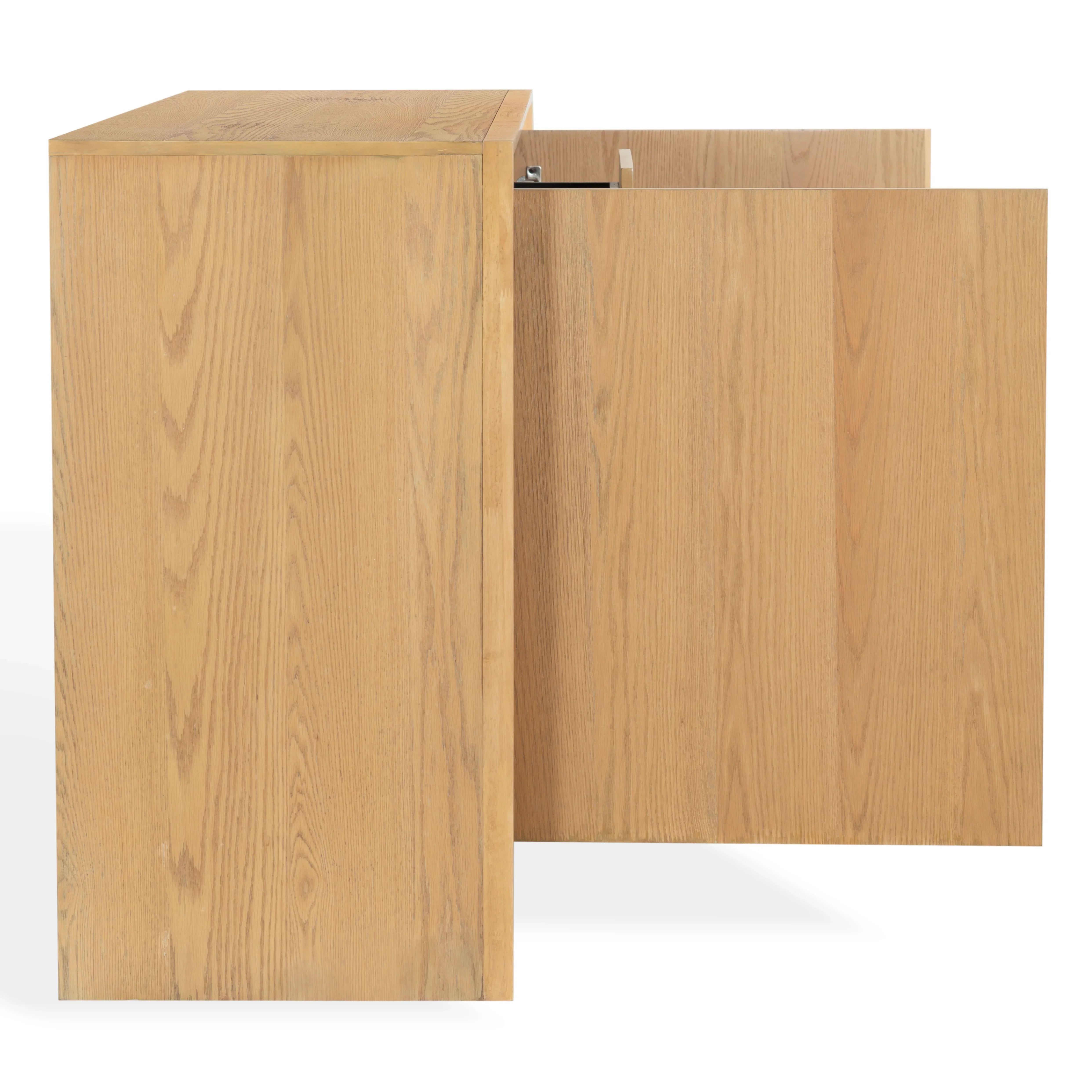 Darnell Wood 3 Drawer Sideboard - Image 7