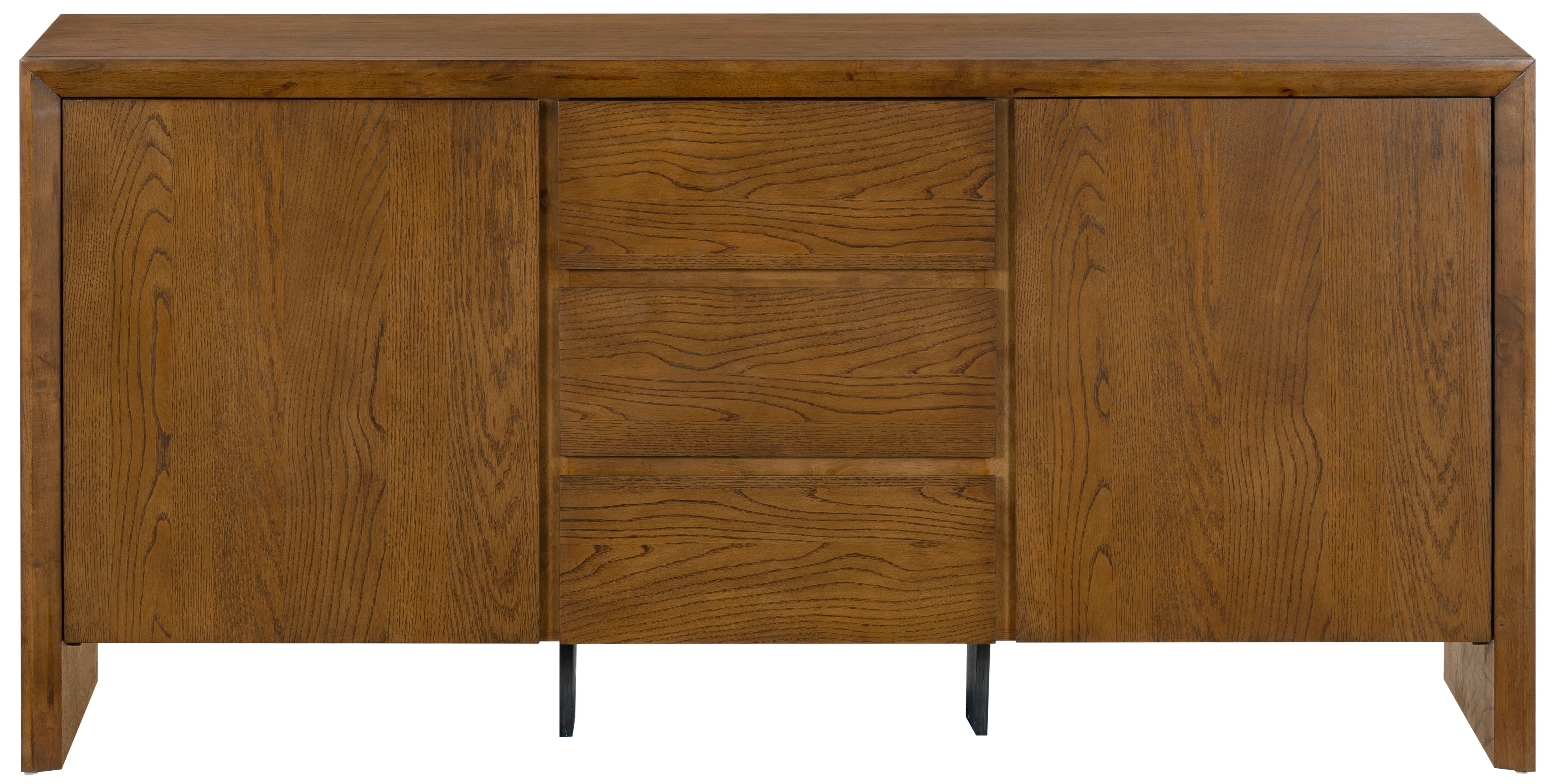 Darnell Wood 3 Drawer Sideboard - Image 8
