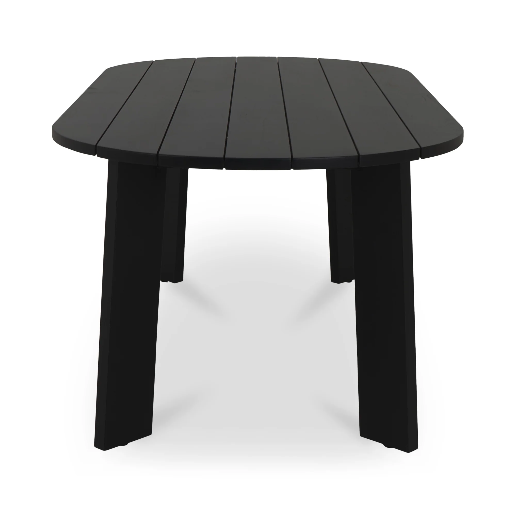 Delta Oval Outdoor Dining Table Black - Image 4