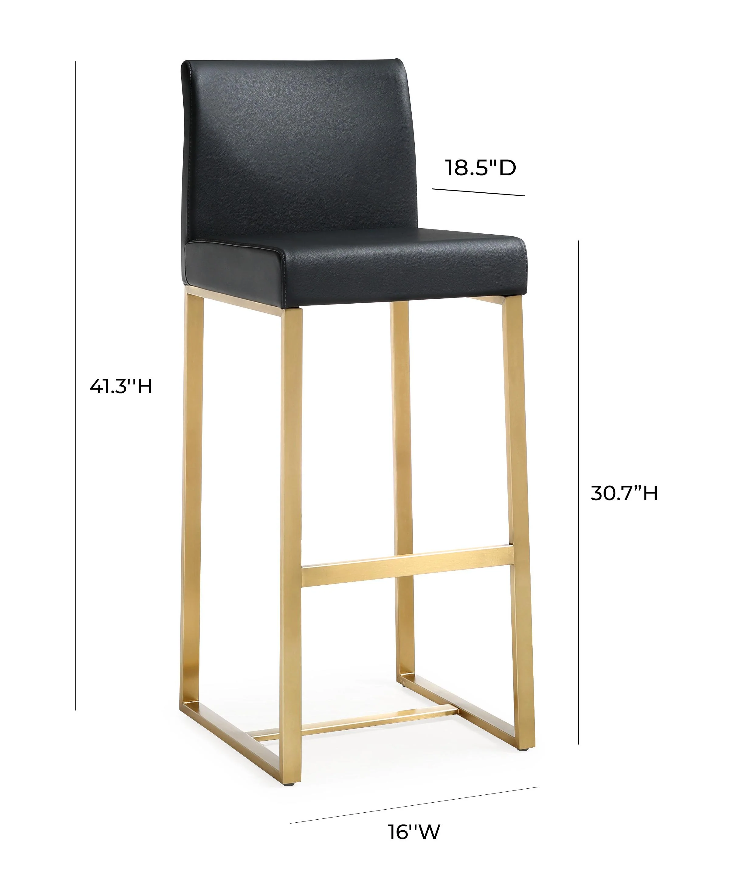 Denmark Gold Steel Barstool (Set of 2) - Image 9