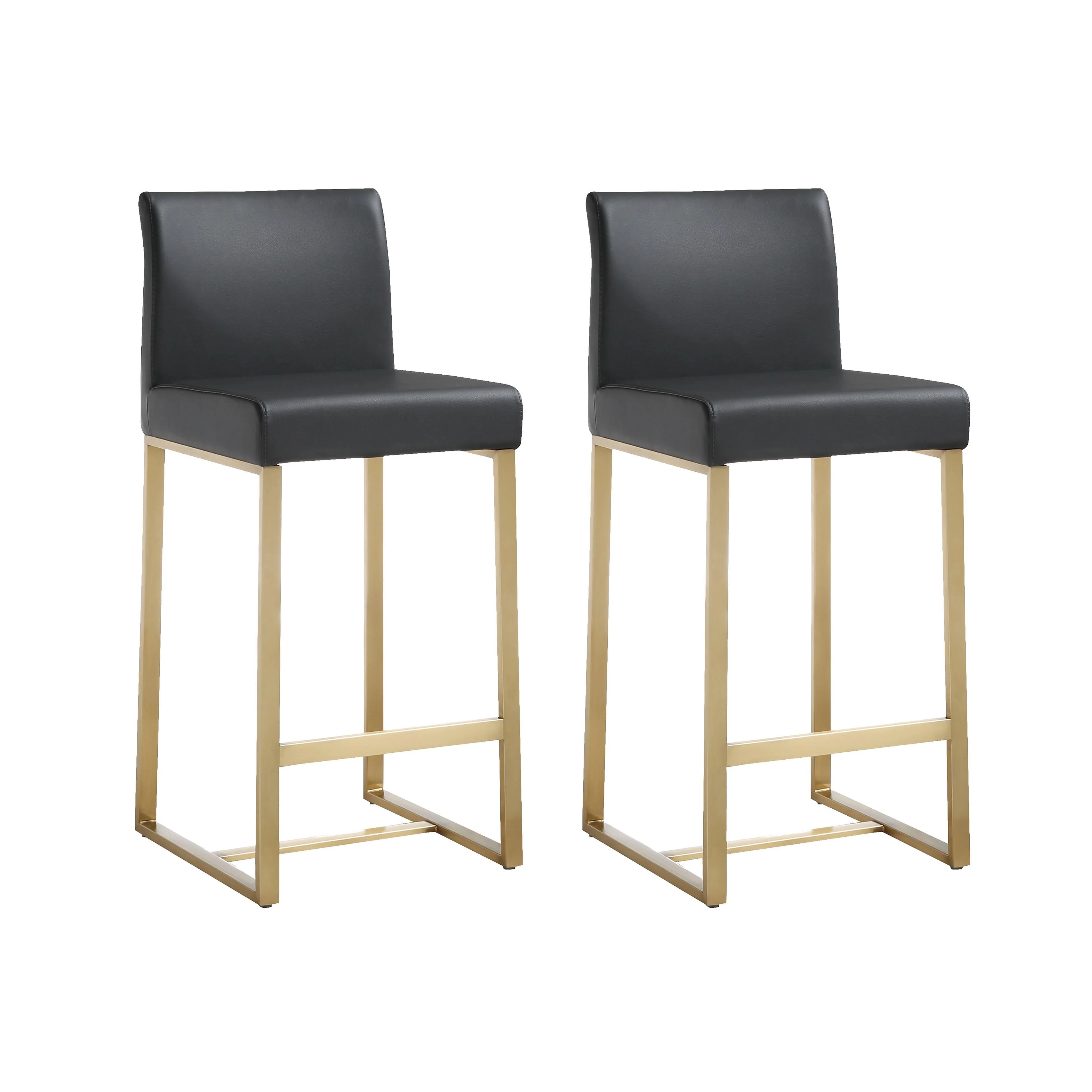 Denmark Gold Steel Counter Stool (Set of 2)