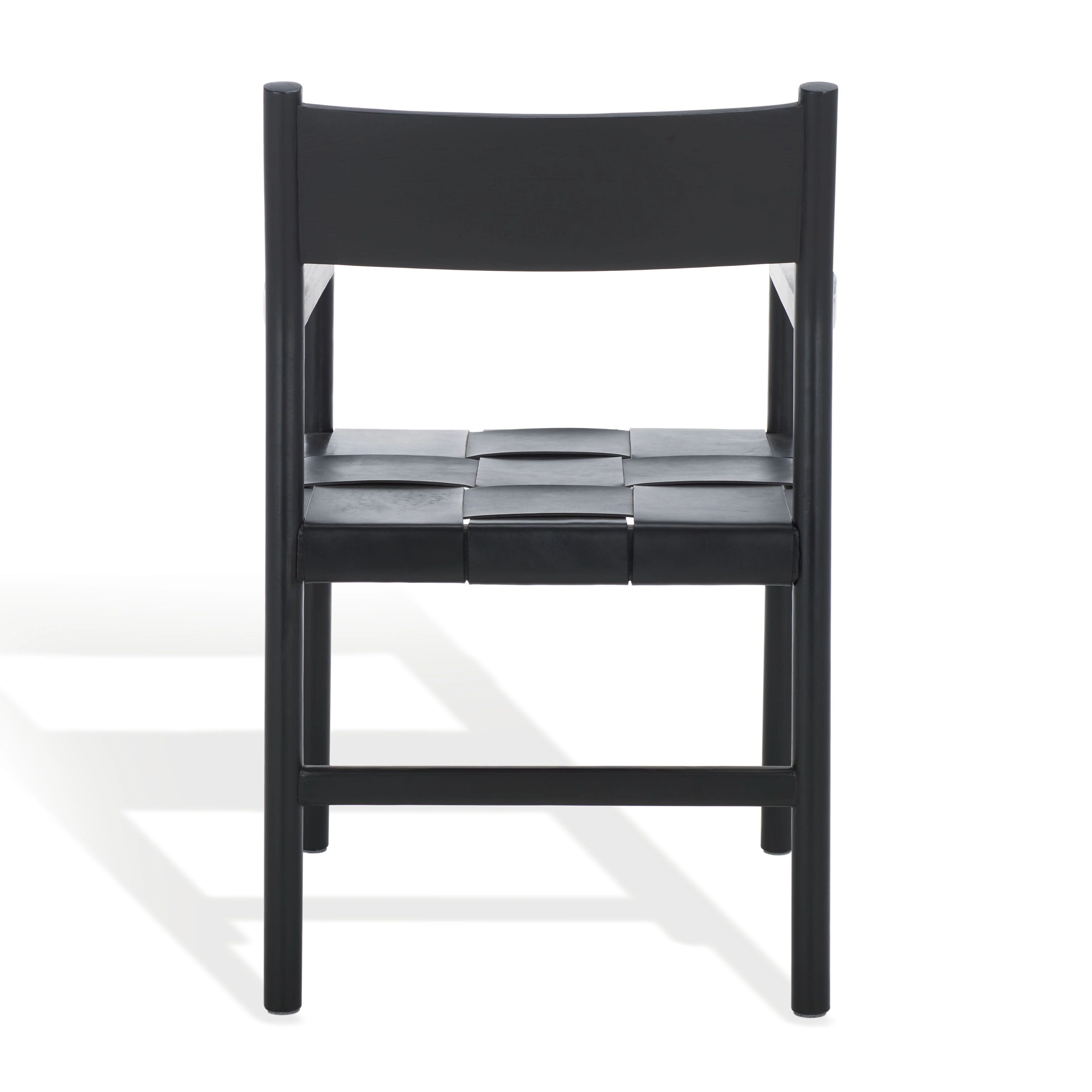 Devnie Woven Leather Dining Chair - Image 2