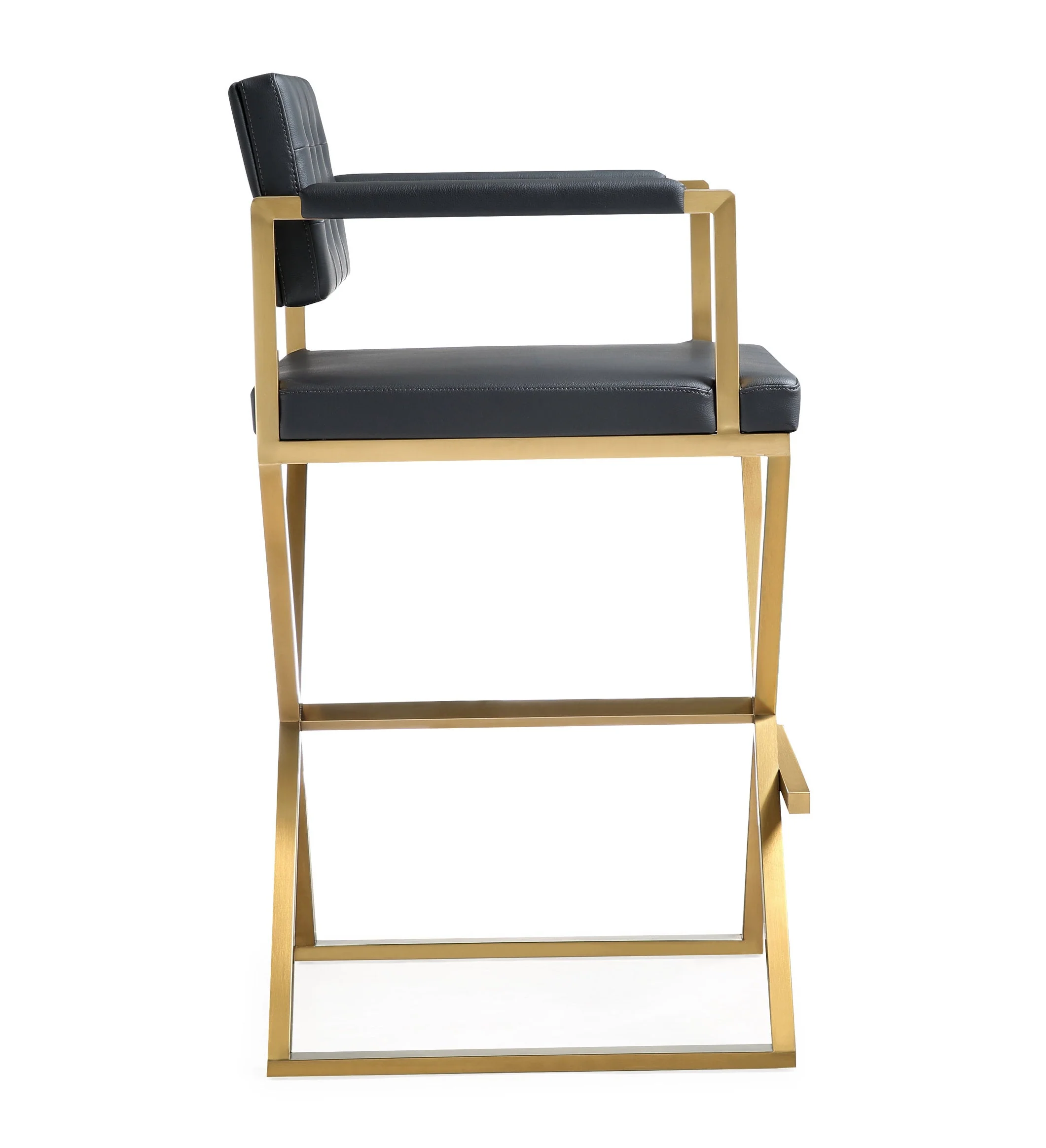 Director Gold Steel Barstool - Image 4