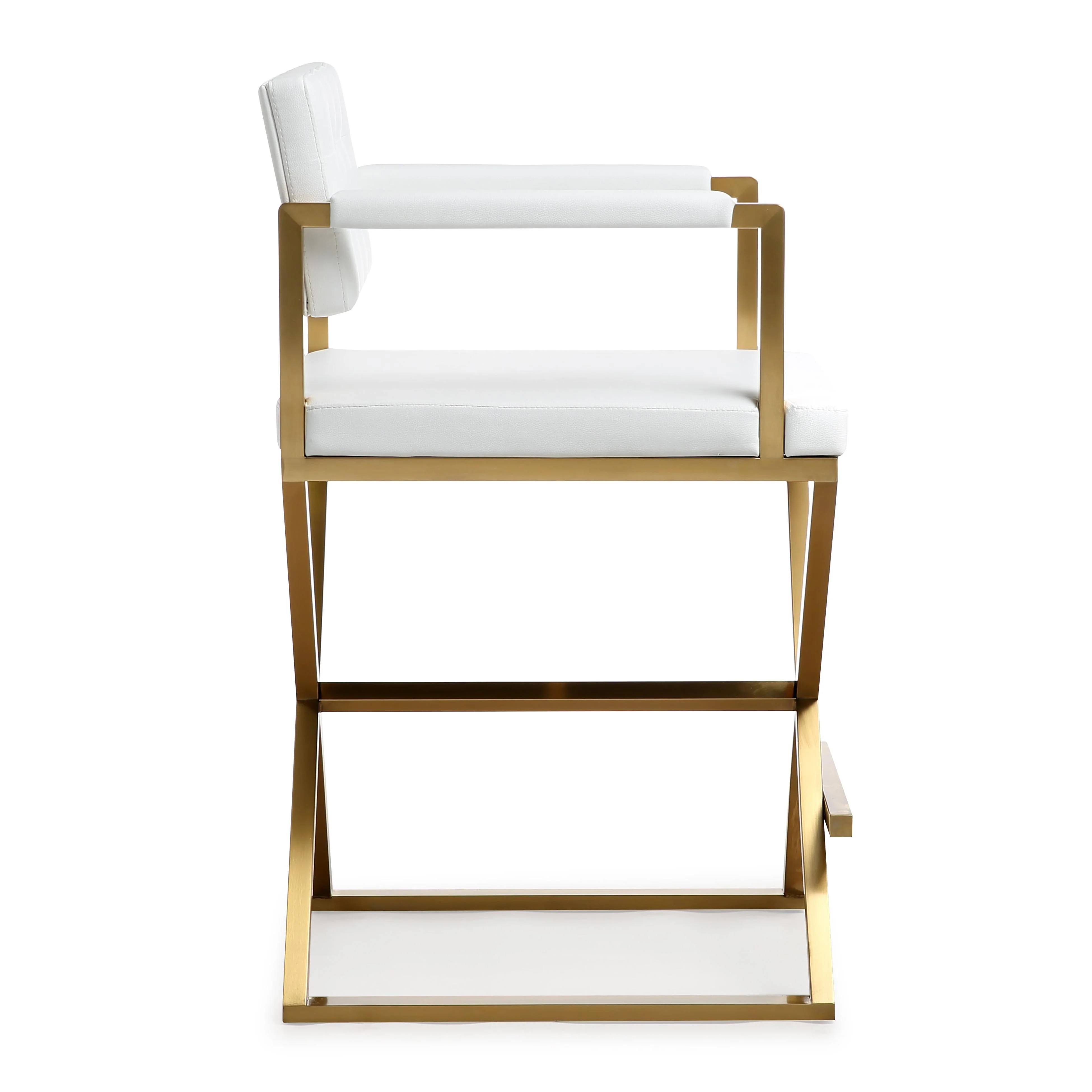 Director Gold Steel Counter Stool - Image 13