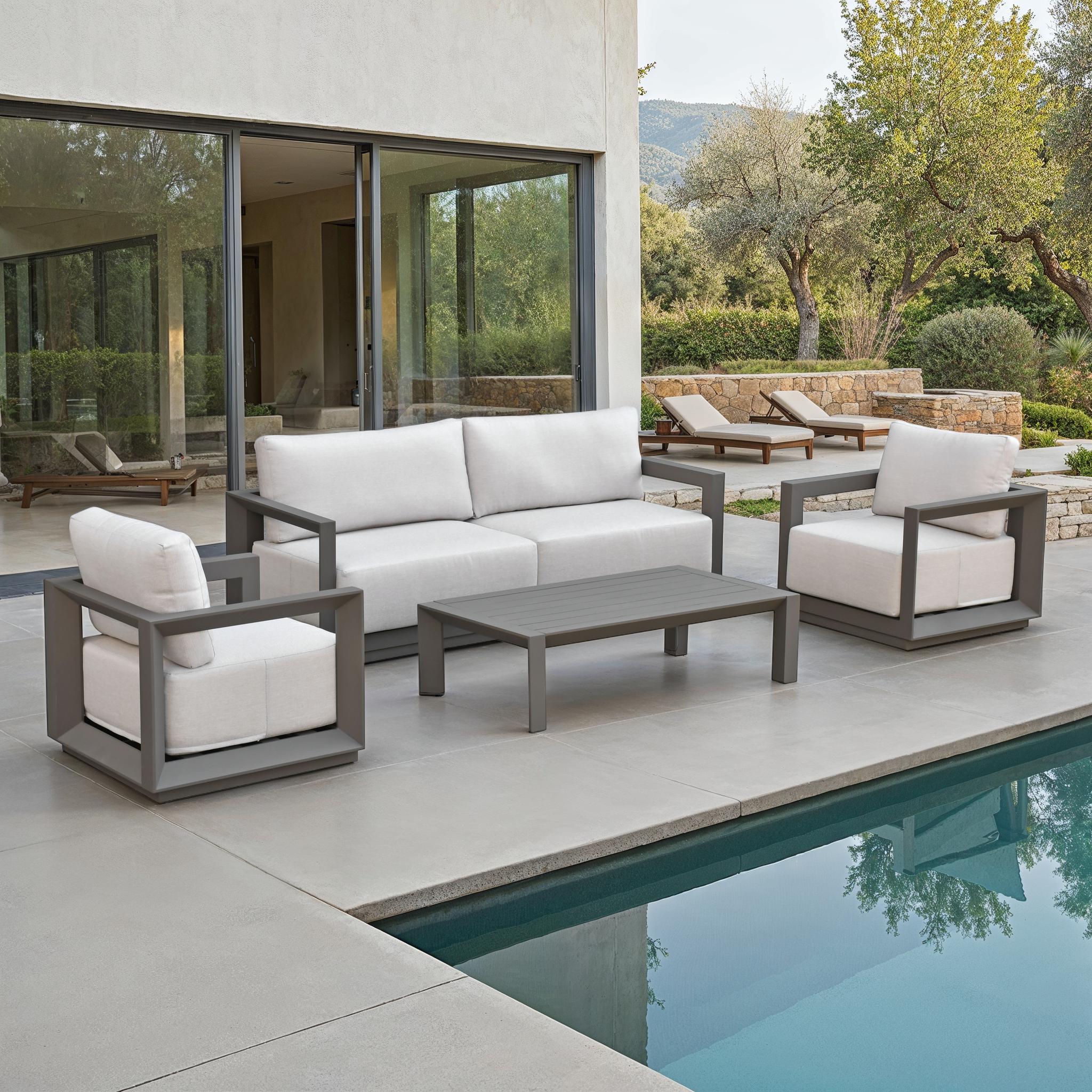 Donaldo Aluminum Outdoor Sofa - Image 12