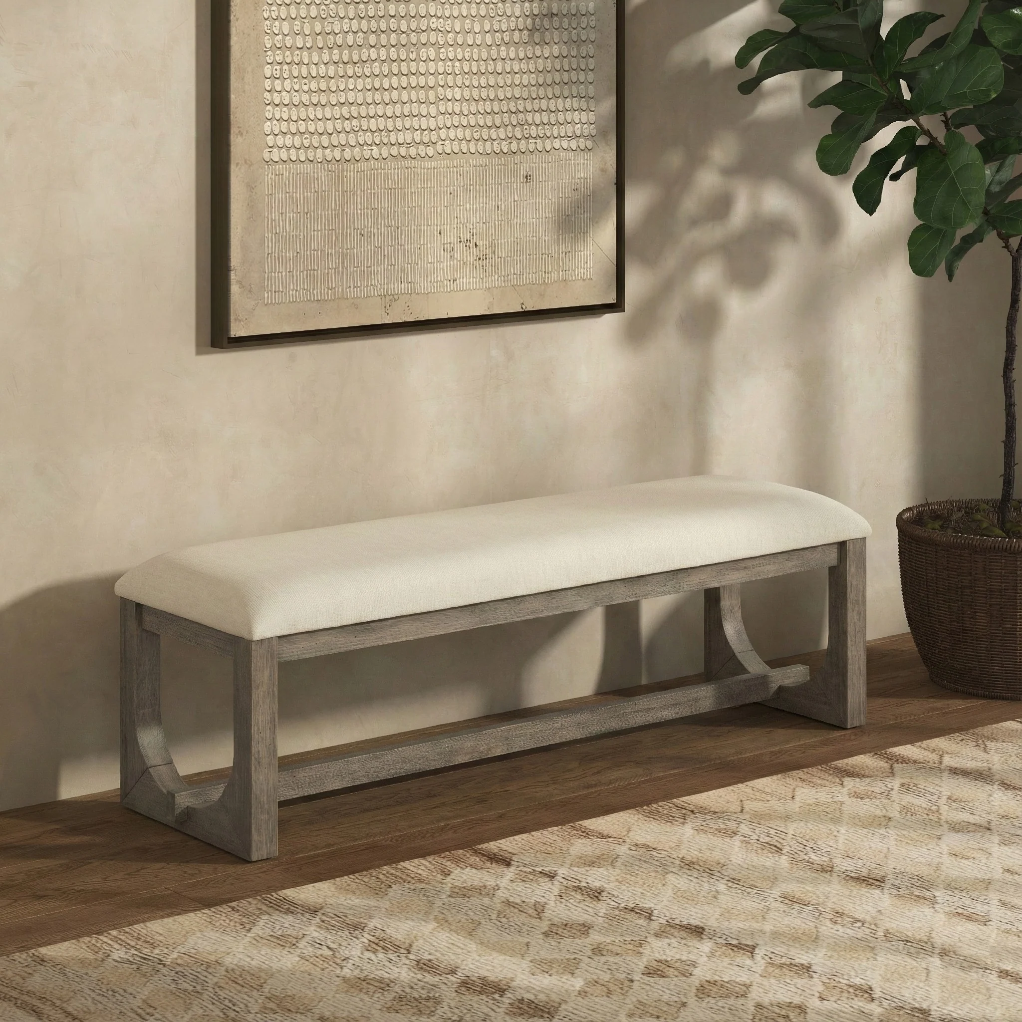 Doriella Wood Bench - Image 2