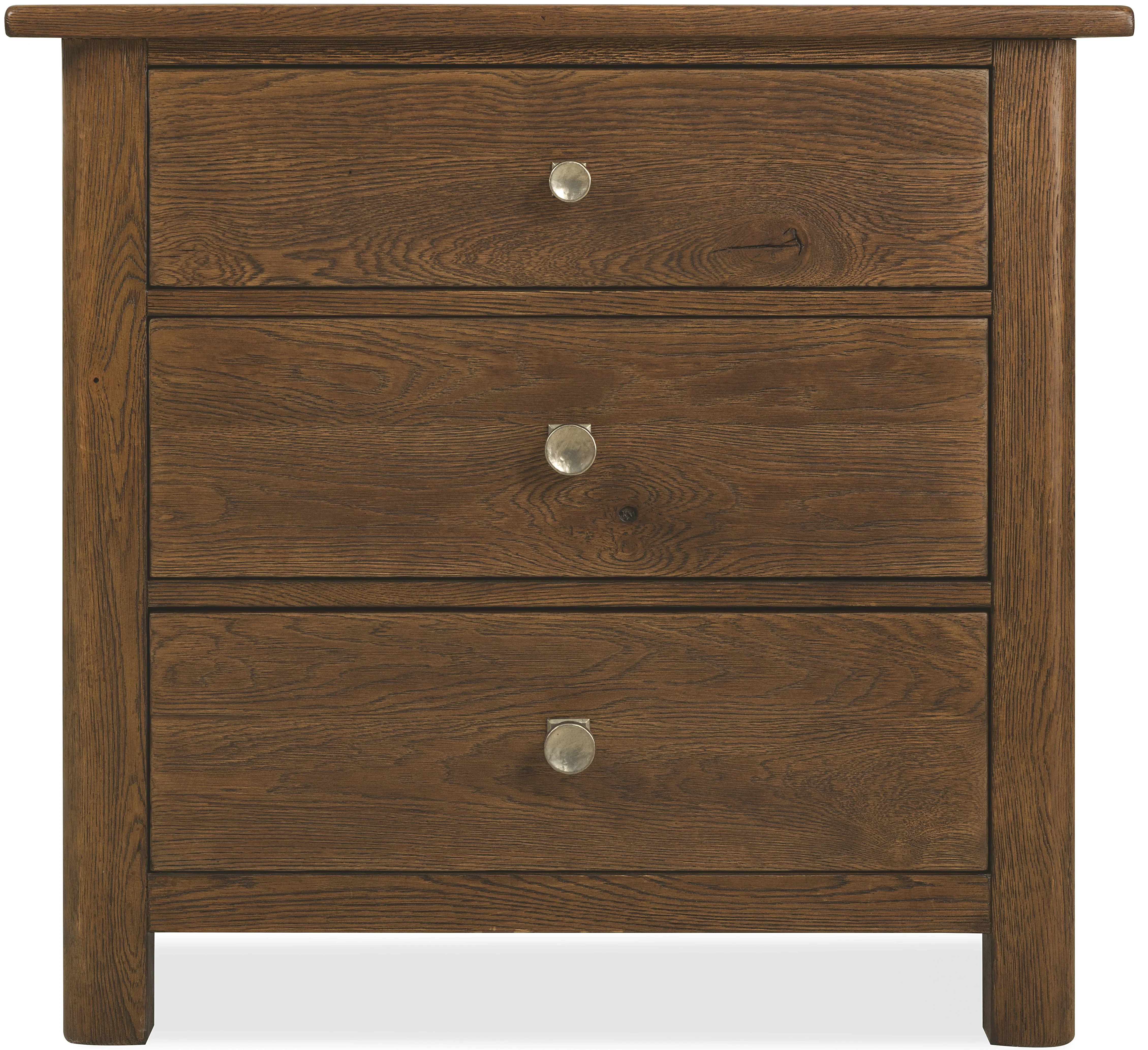Driftwood Three-Drawer Nightstand - Image 7
