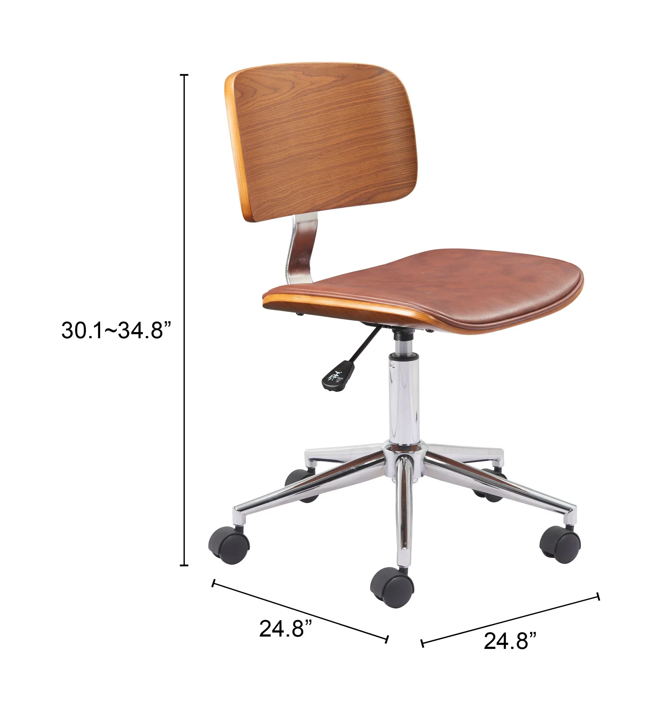 Duravel Office Chair Brown - Image 5