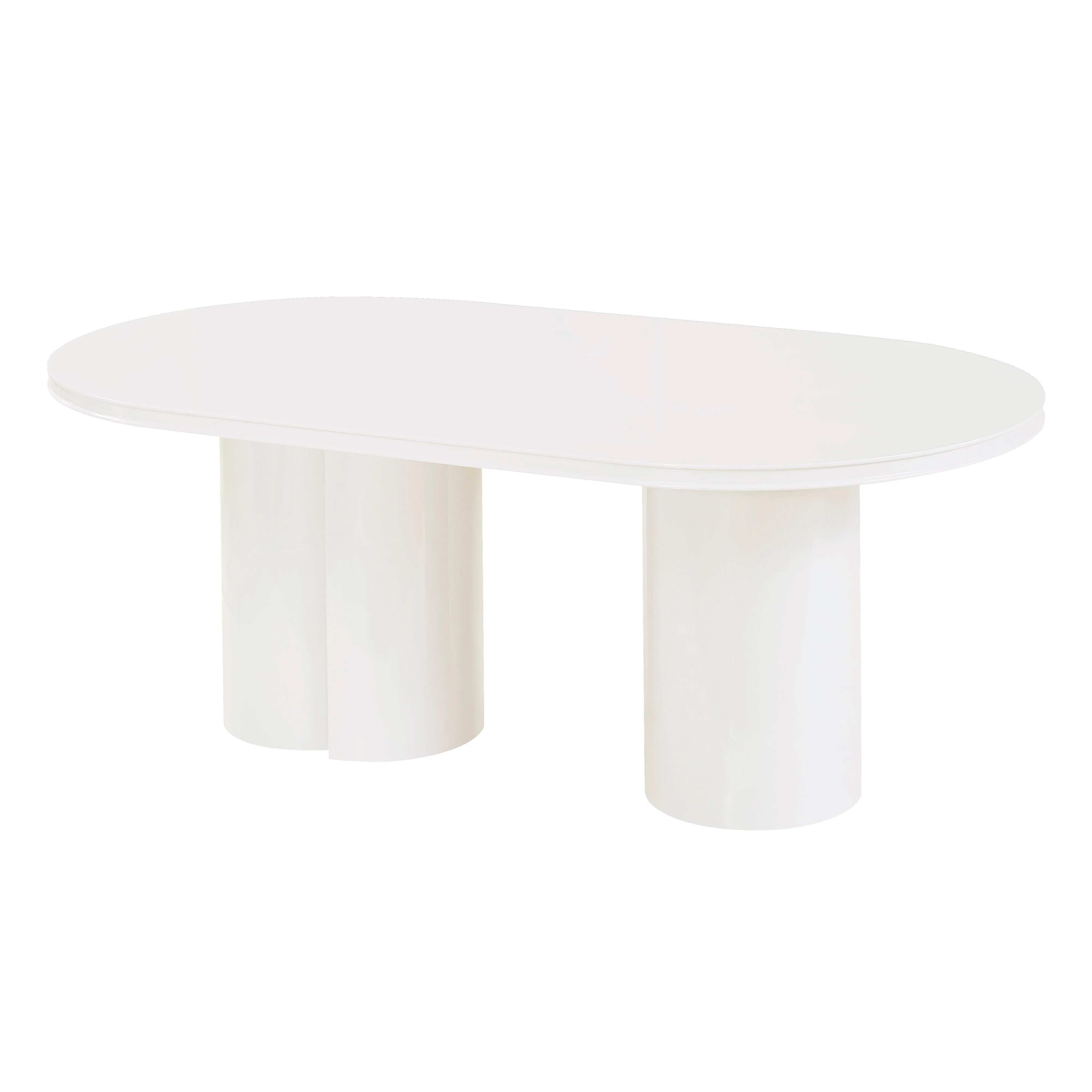 Elora 79" Lacquer Oval Dining Table - Image 3