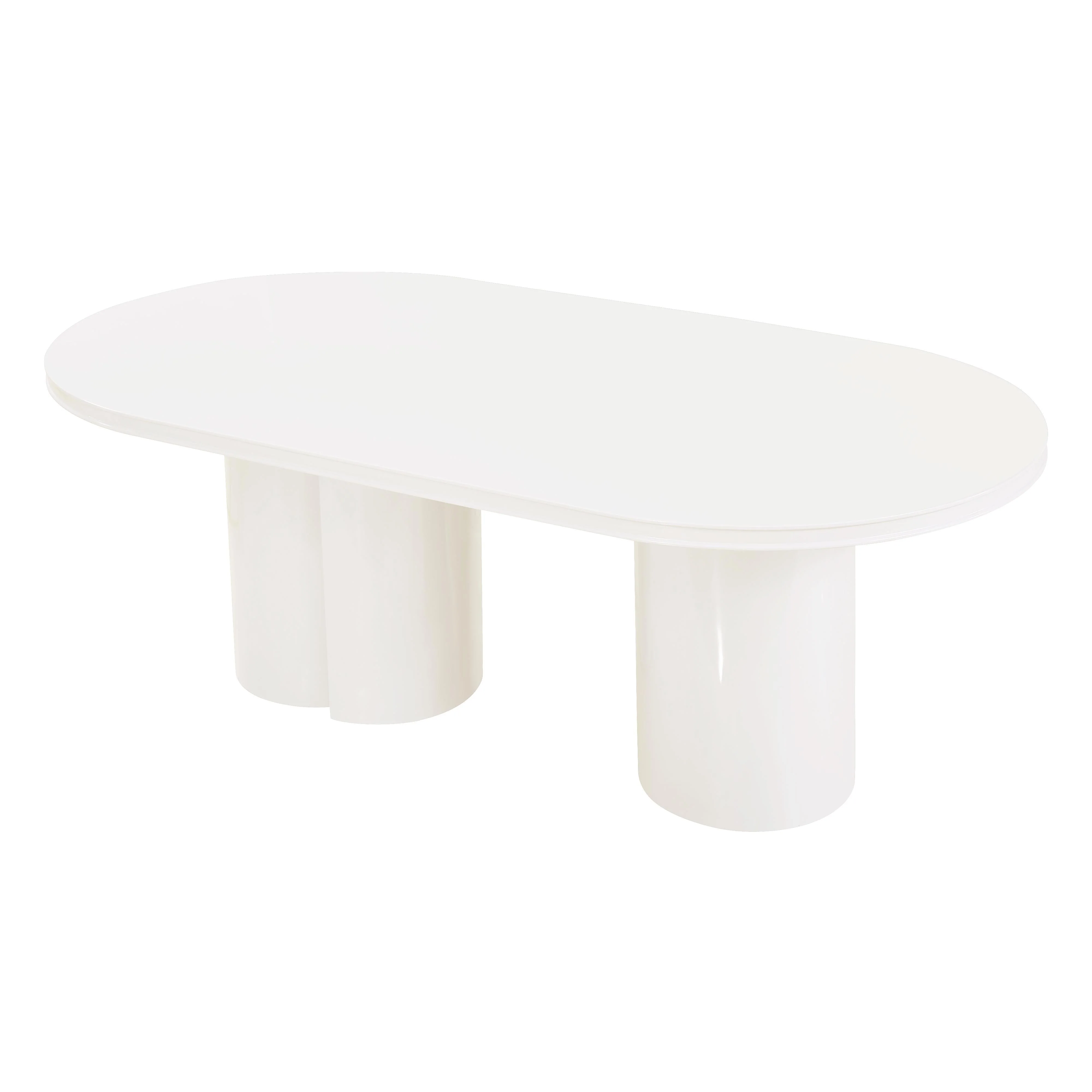 Elora 79" Lacquer Oval Dining Table - Image 5