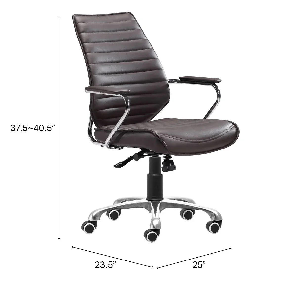Enterprise Low Back Office Chair Espresso - Image 6
