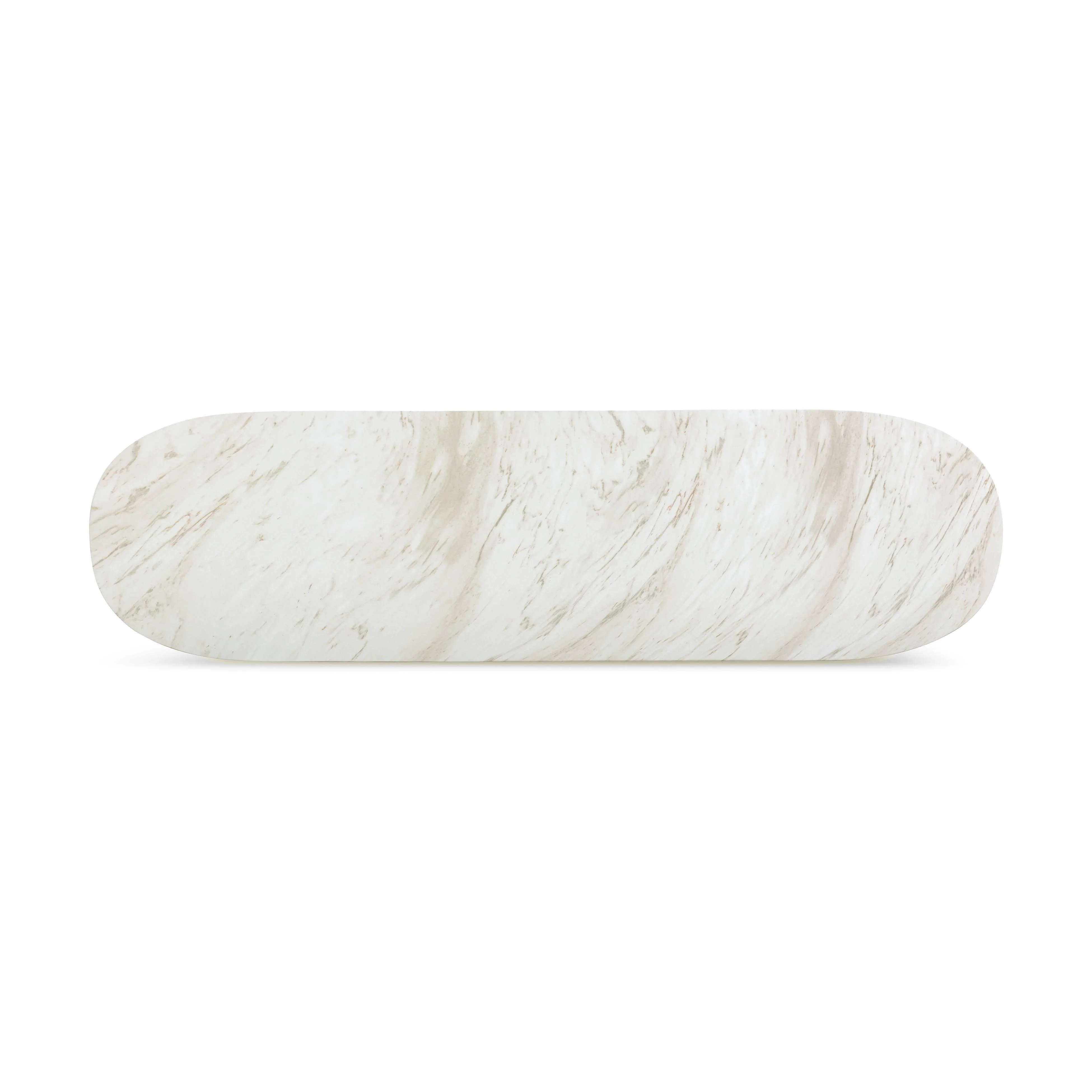 Esme 54" Faux Marble Indoor / Outdoor Long Console Table - Image 5
