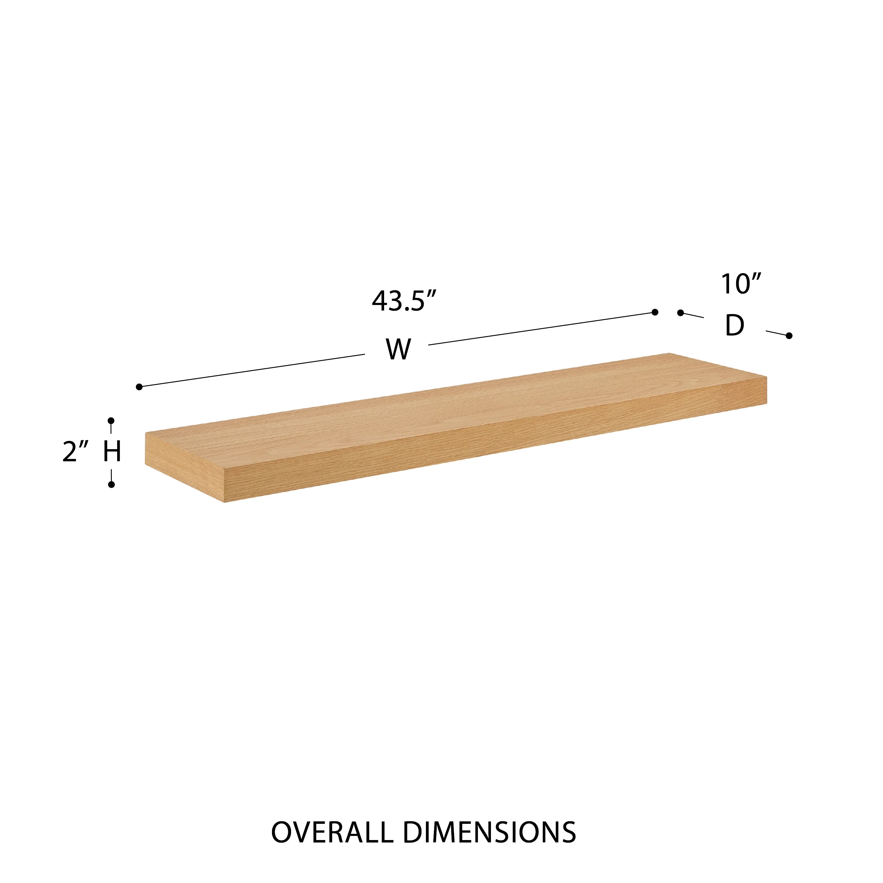Euro Style Barney 43" Floating Shelf - Image 21