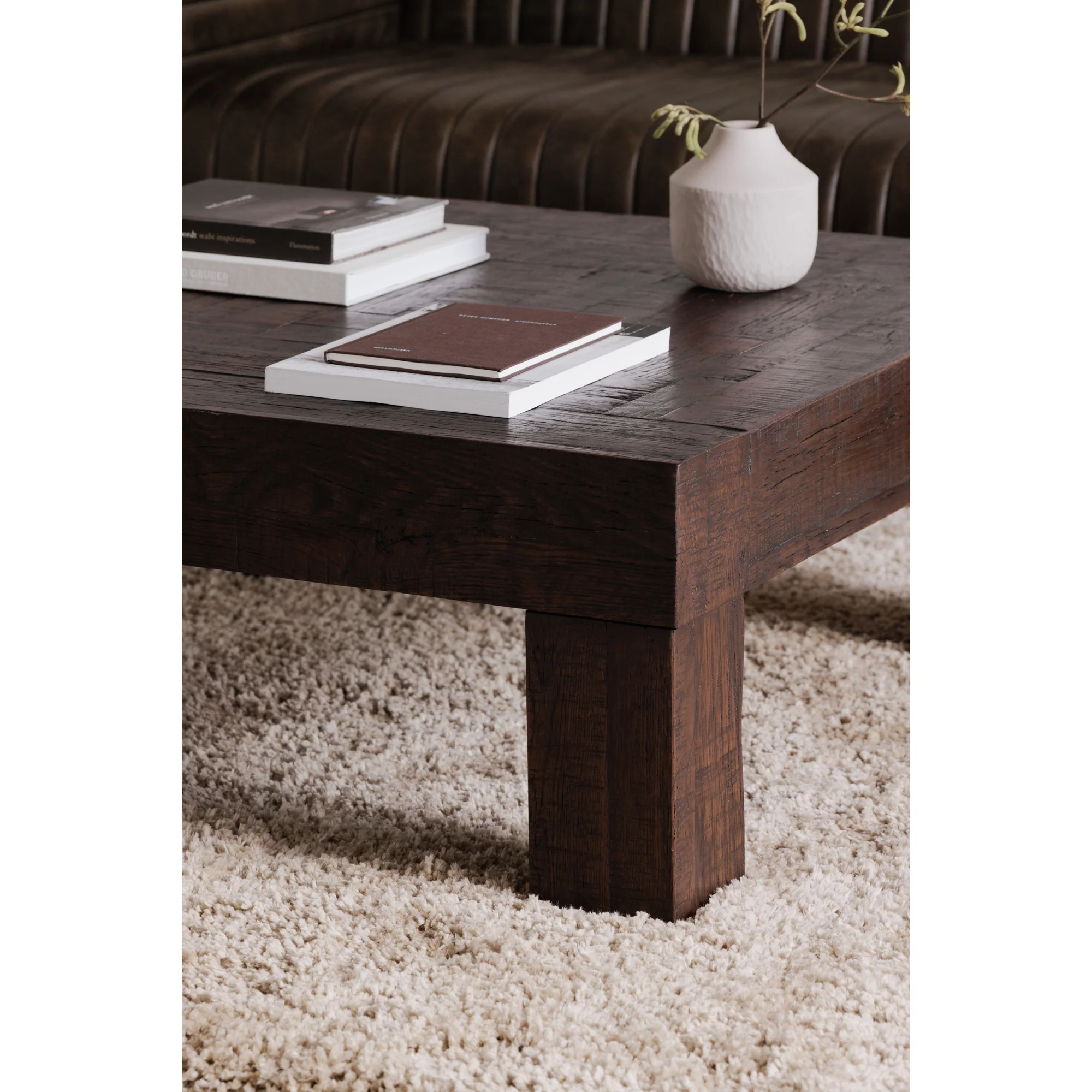 Evander Coffee Table Rustic Brown - Image 2