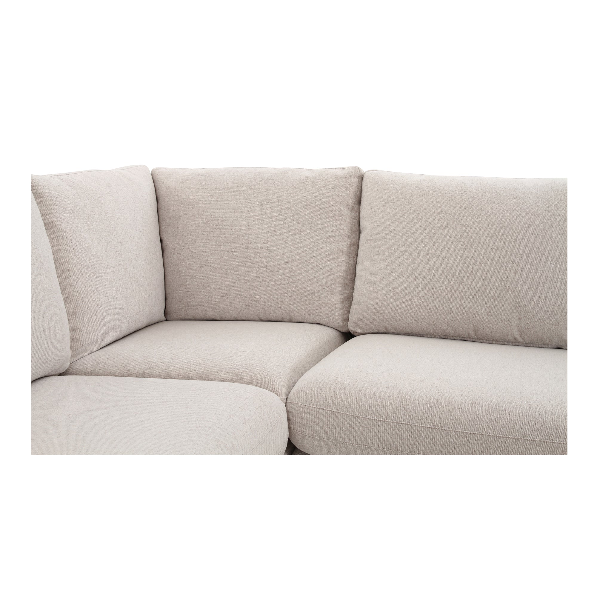 Fable Slipcover Dining Banquette L-Shape Beige 96In - Image 7