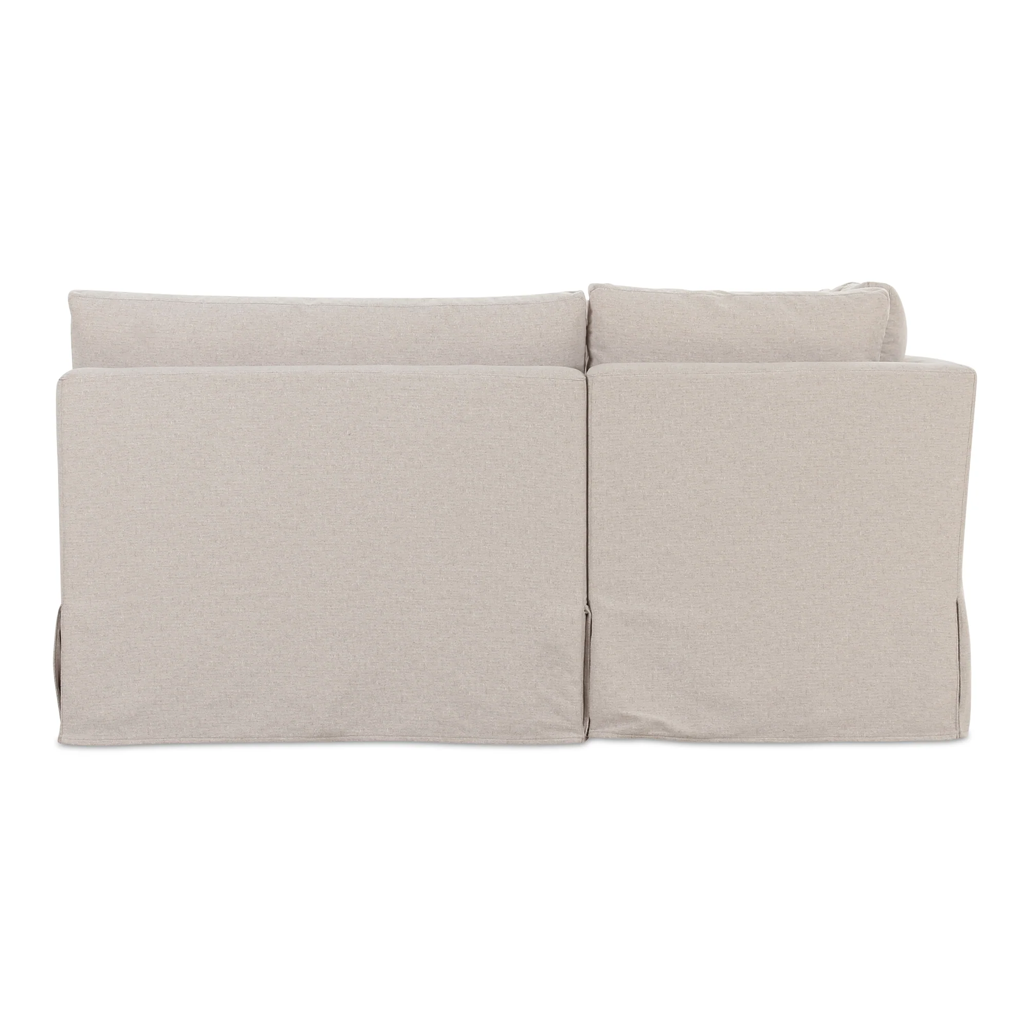 Fable Slipcover Dining Banquette U-Shape Beige 121In - Image 5
