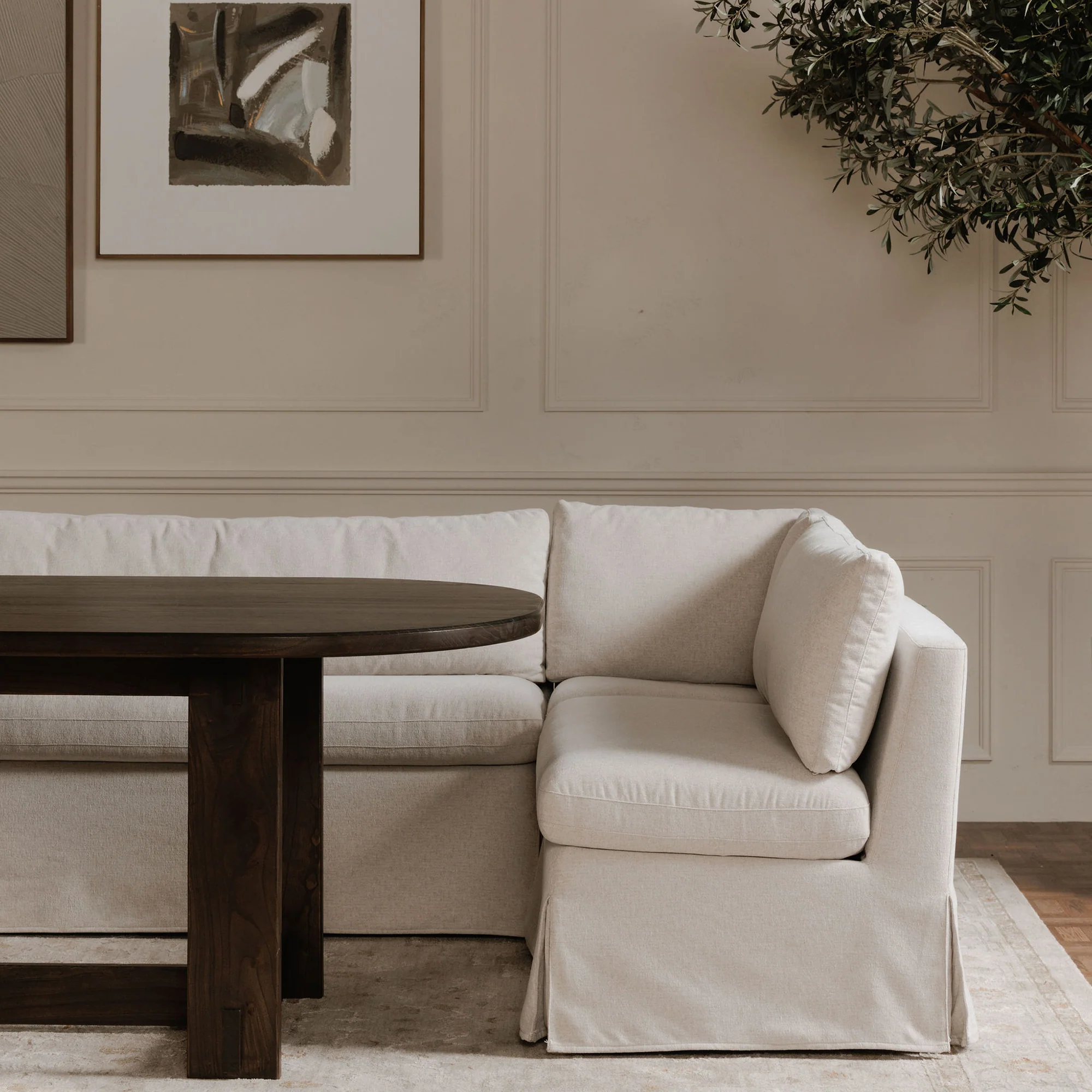 Fable Slipcover Dining Corner Chair - Image 6