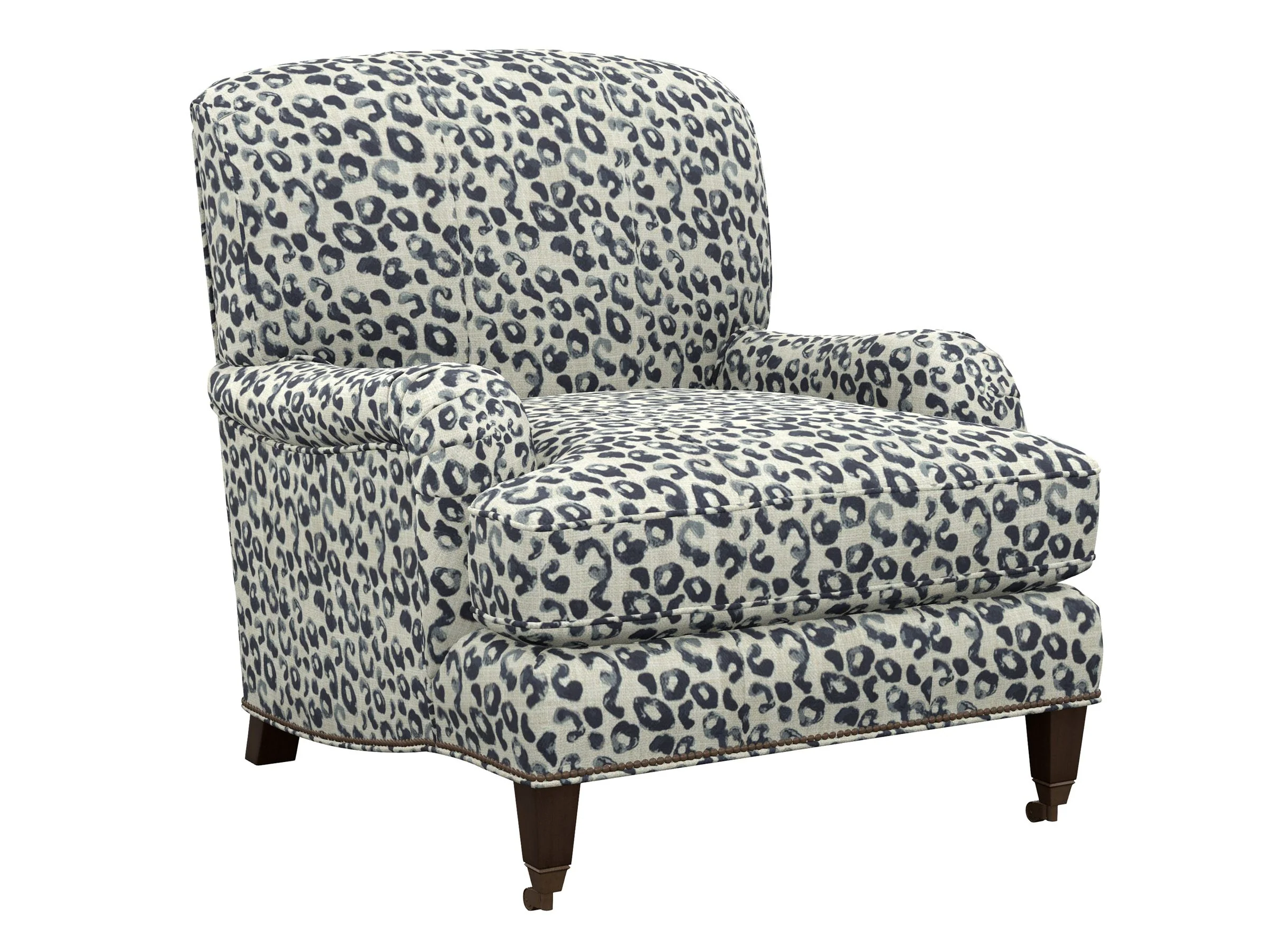 Sydney Upholstered Chair With Brass Caster
