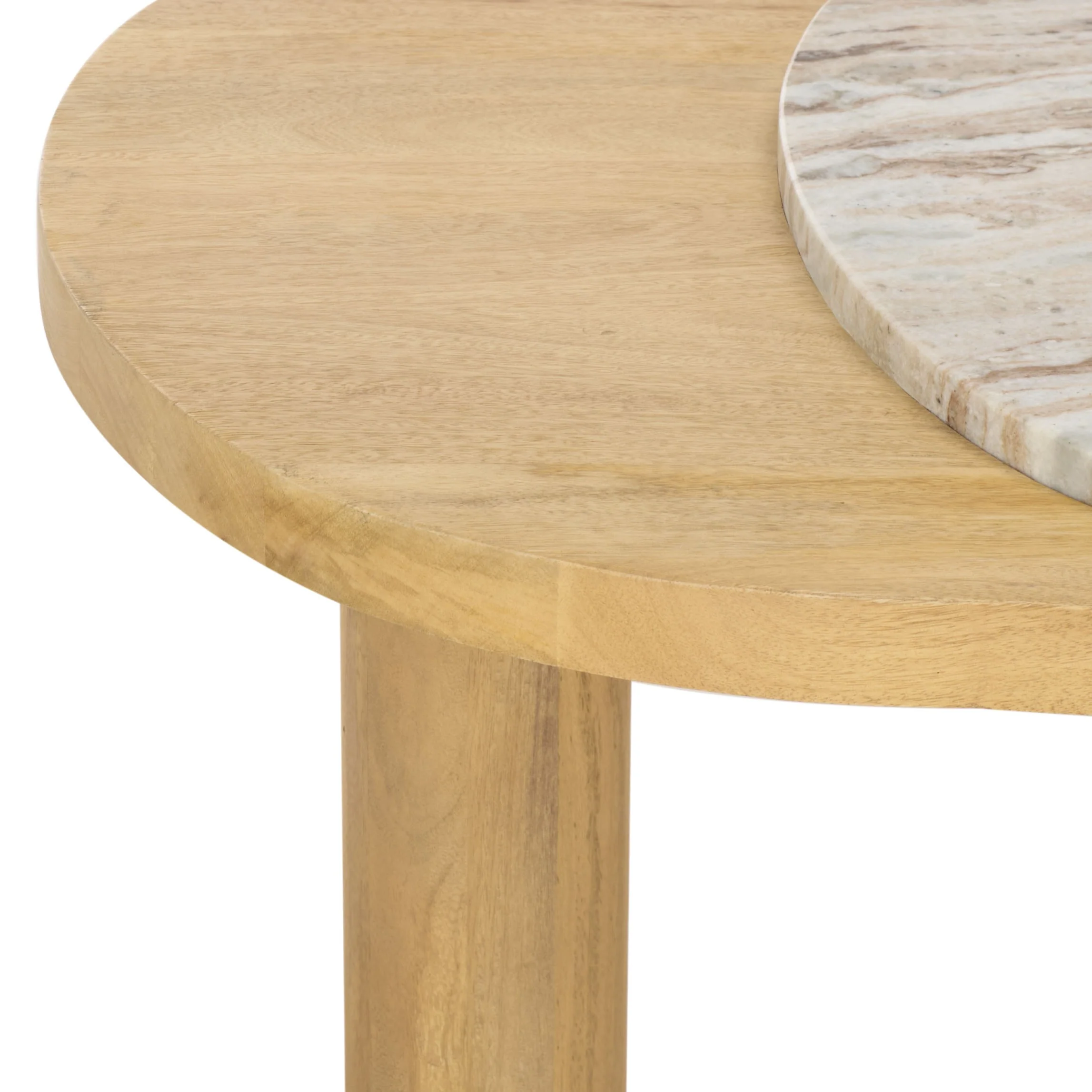 Feliciabeth Marble And Wood Coffee Table - Image 6