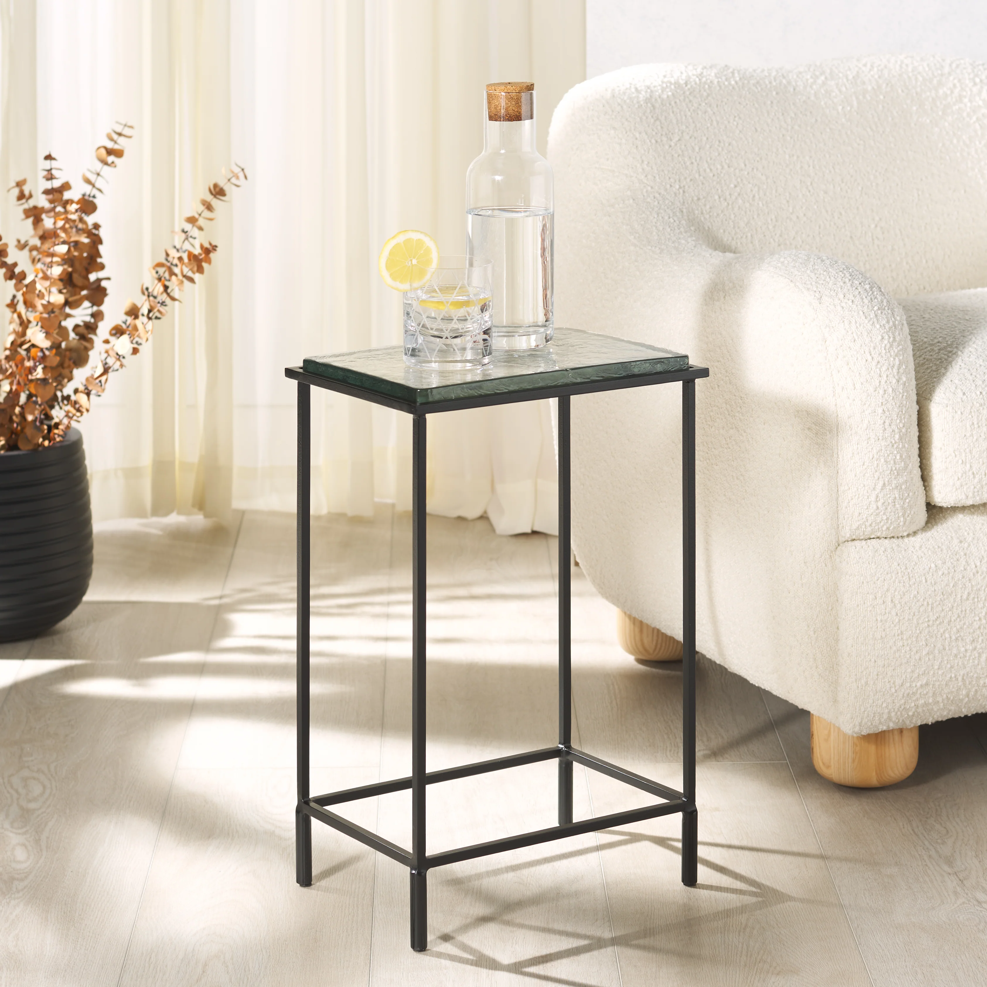 Ferguson Cast Glass Accent Table - Image 2