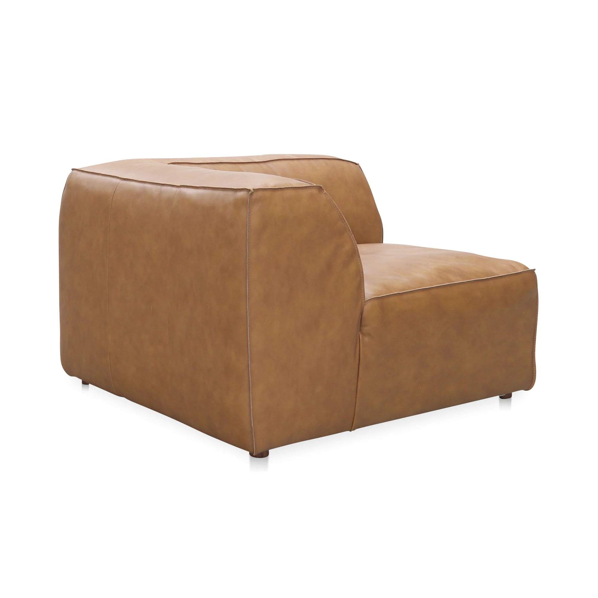 Form Corner Chair Sonoran Tan Leather - Image 3