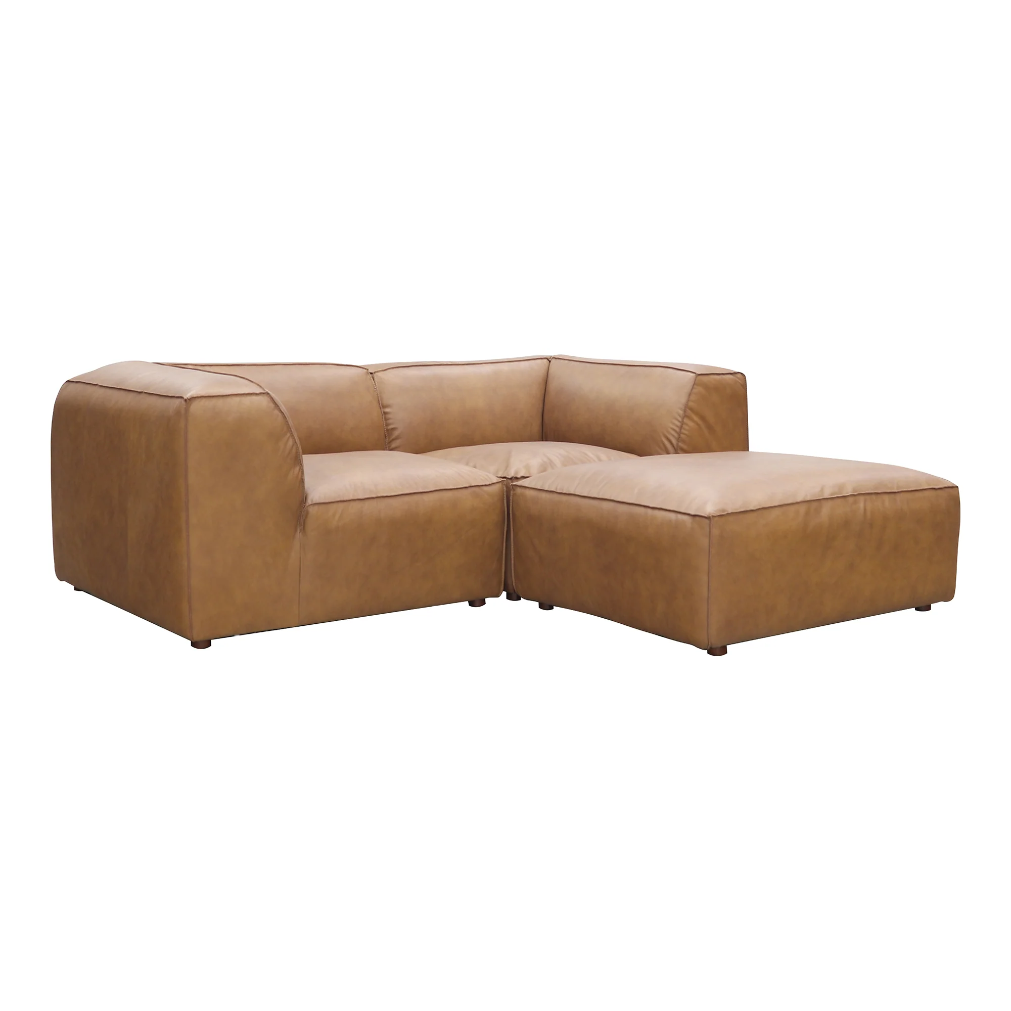 Form Nook Modular Sectional Sonoran Tan Leather - Image 3