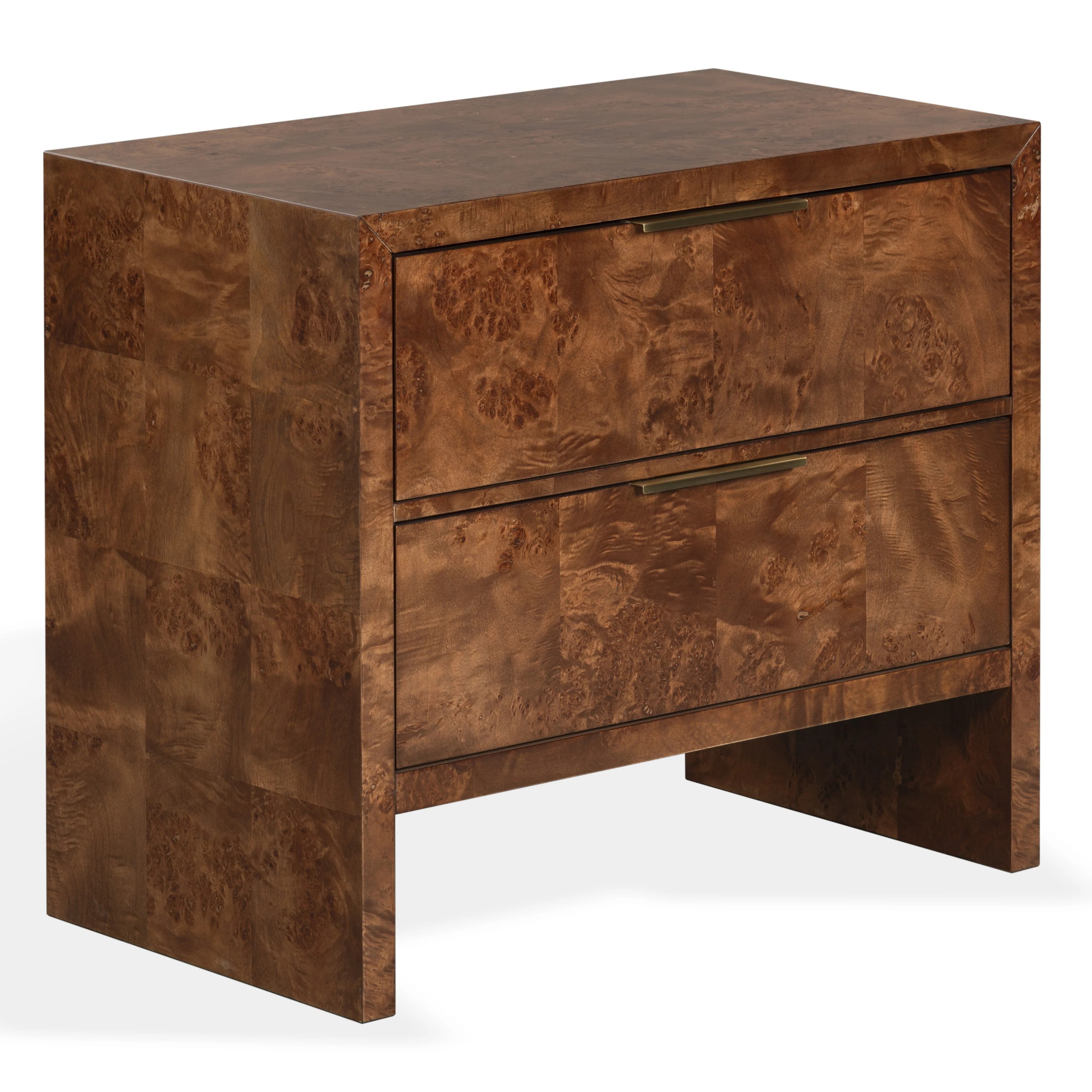 Francene Burl Wood Nightstand - Image 3
