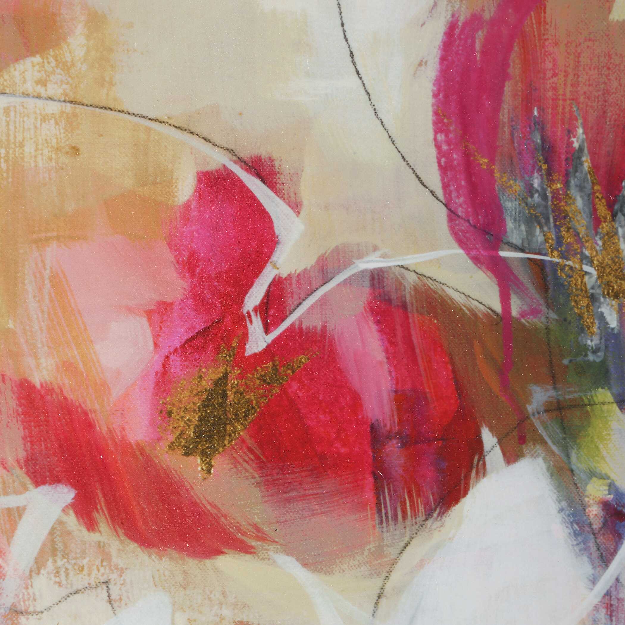 Fresh Start Red Abstract Prints, S/6 - Image 5