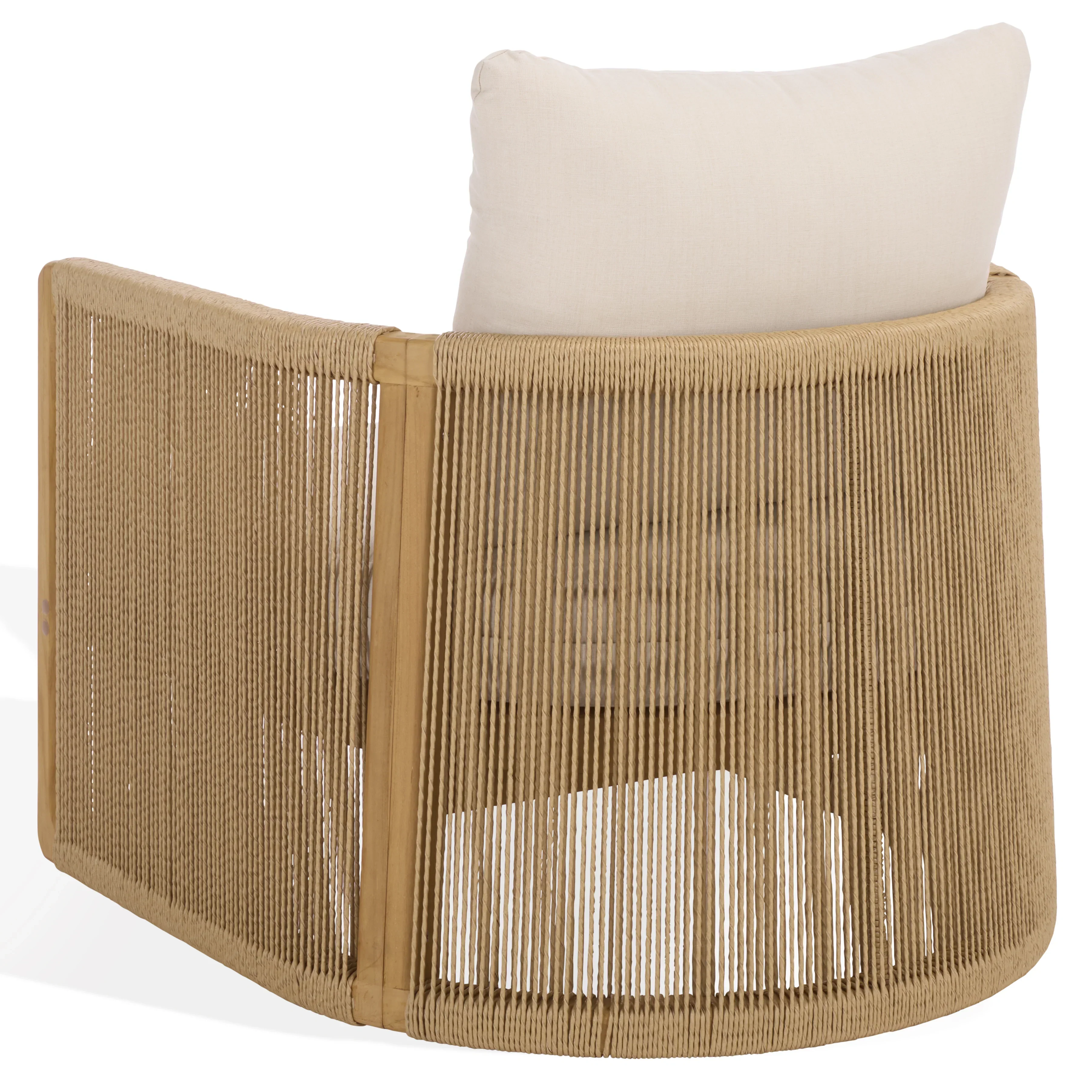 Gale Teak And Hyacinth Patio Chair - Image 8