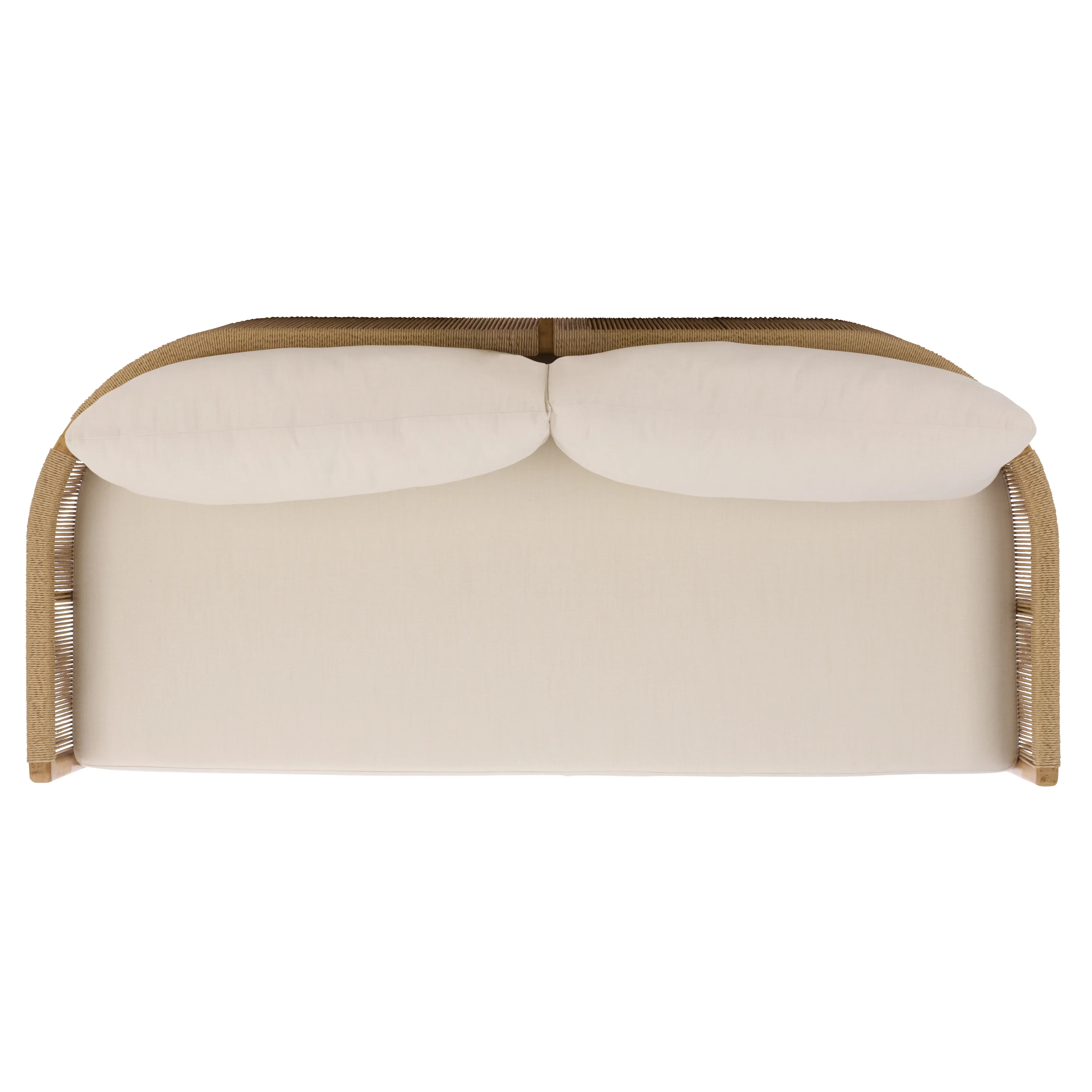 Gale Teak And Hyacinth Patio Sofa - Image 11