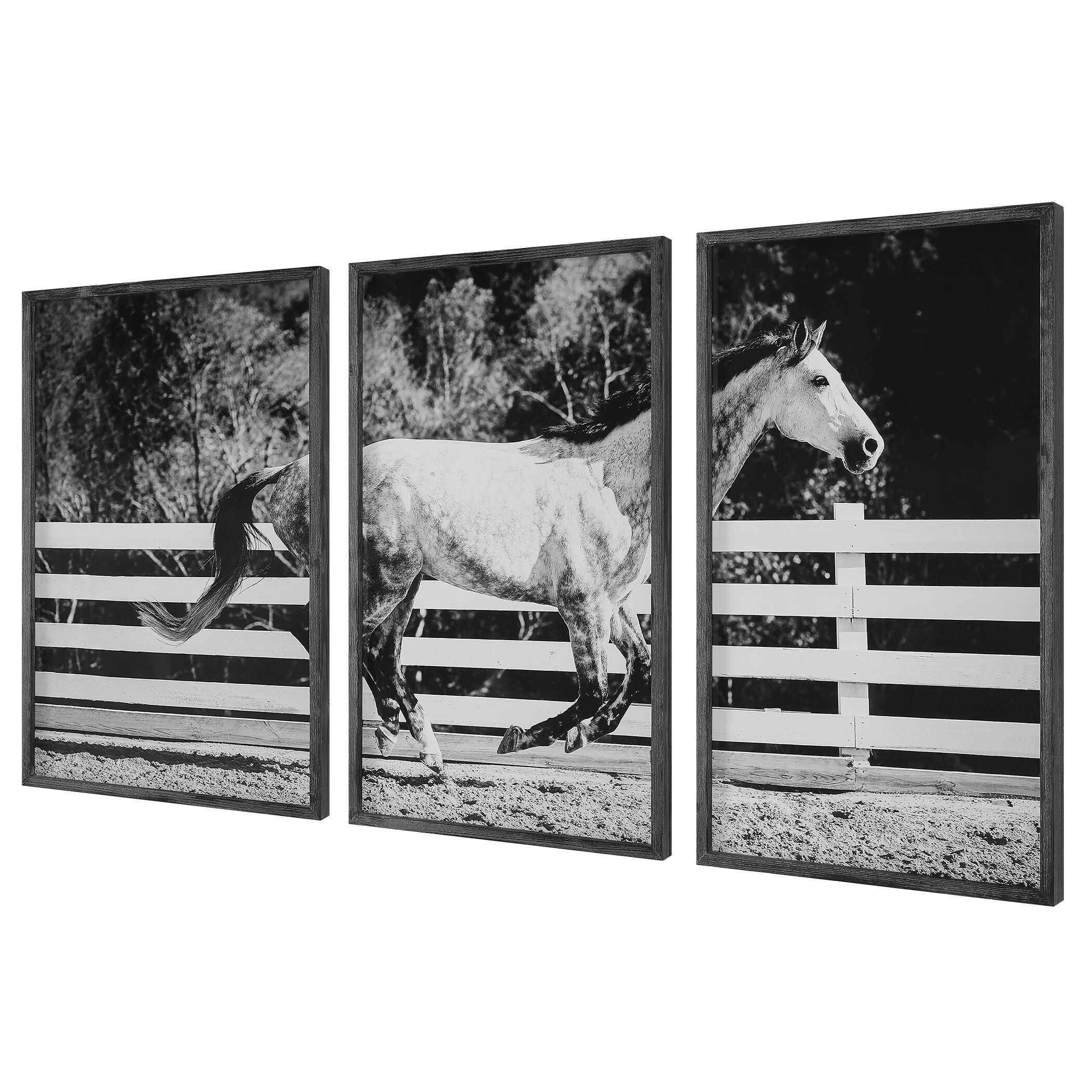 Galloping Forward Equine Prints, Set/3 - Image 4
