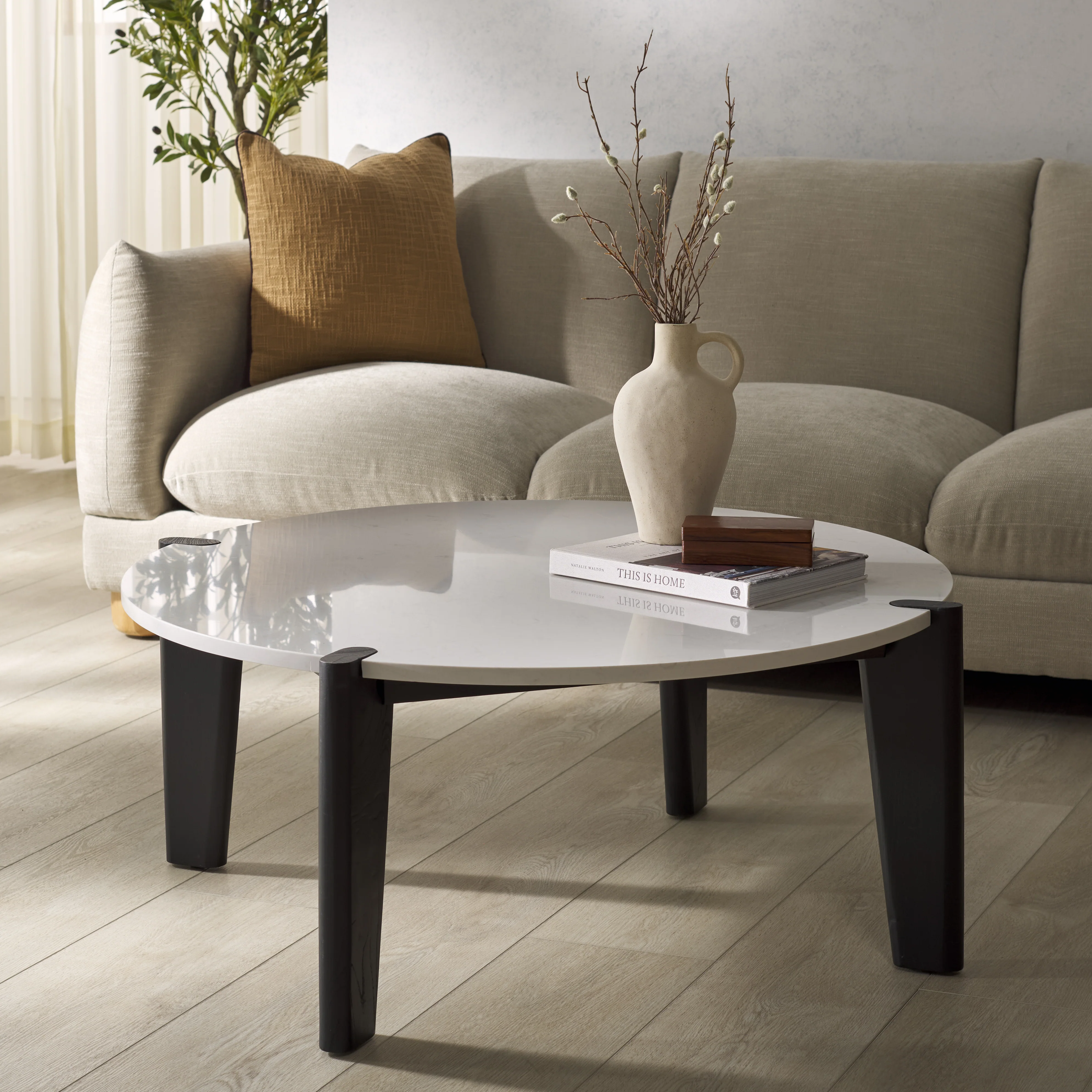 Garcia Marble Top Coffee Table - Image 2