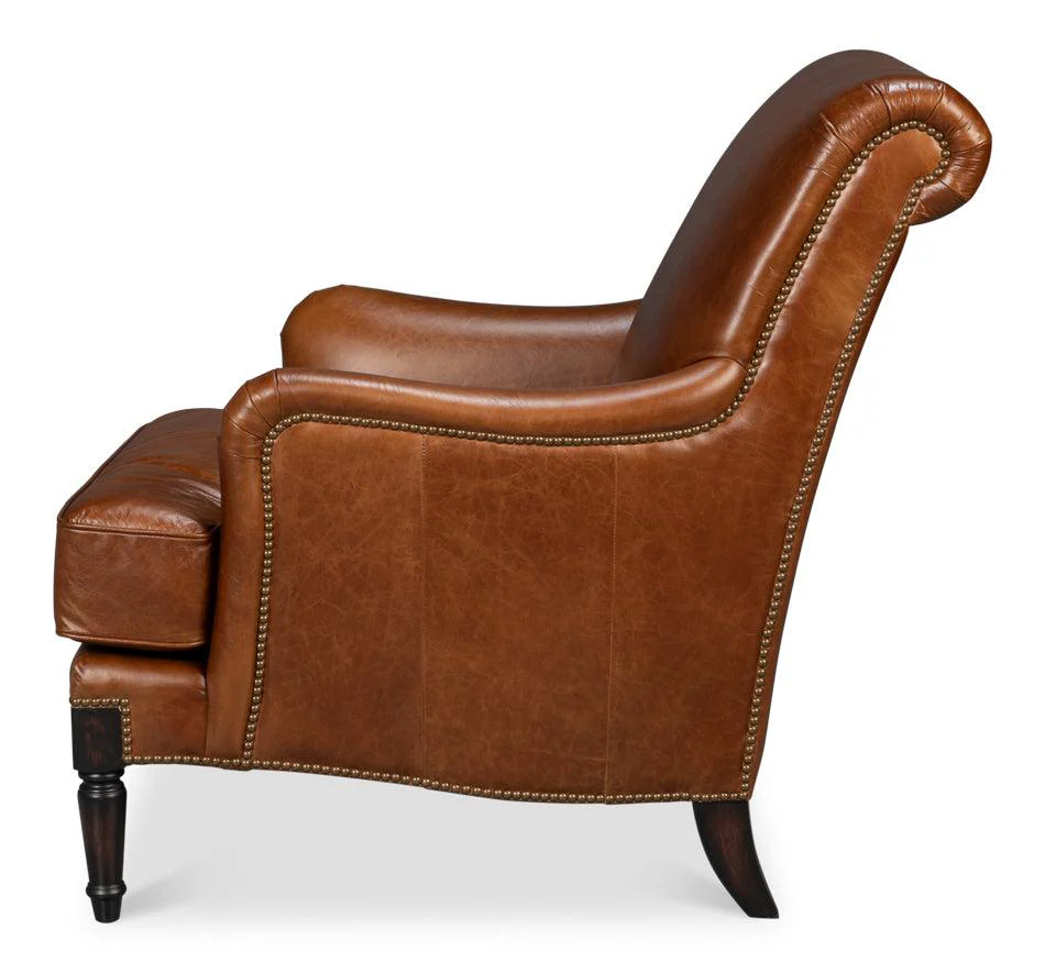 Gaston Distilled Leather Chair - Image 3